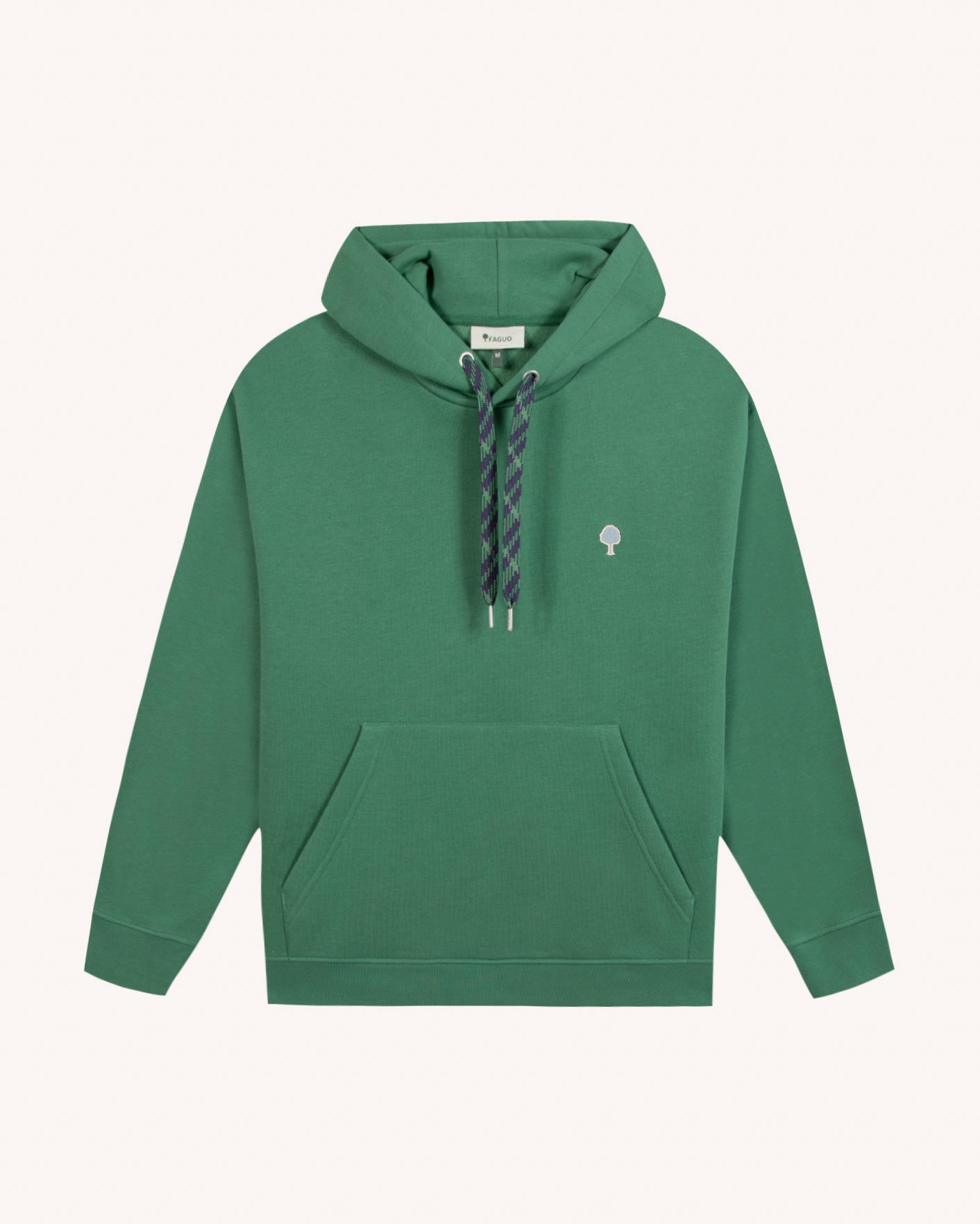faguo-dirac-os-sweat-capuche-vert-meraude-boxy image 2