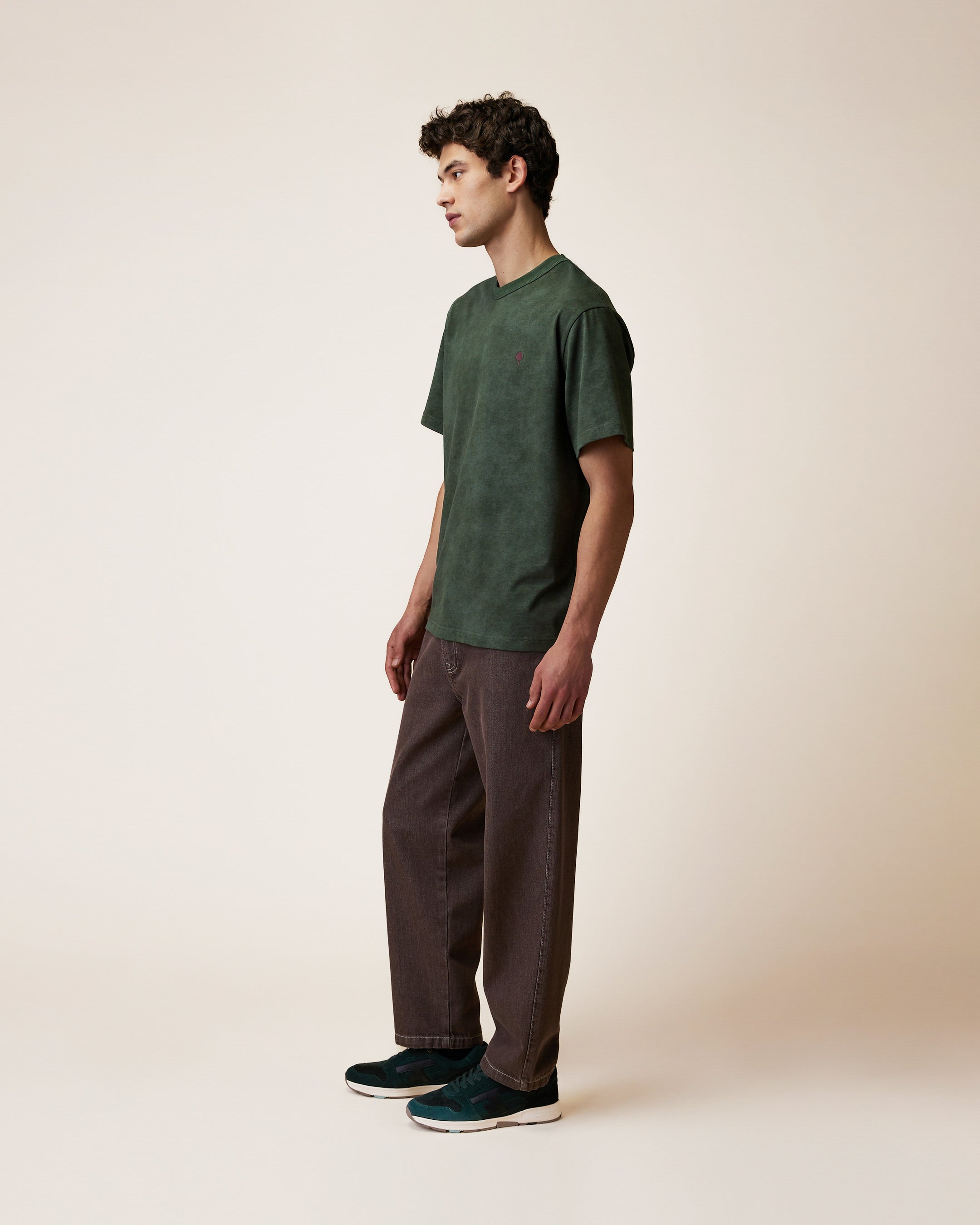 faguo-lugny-t-shirt-large-vert-fonc-chin-homme image 8