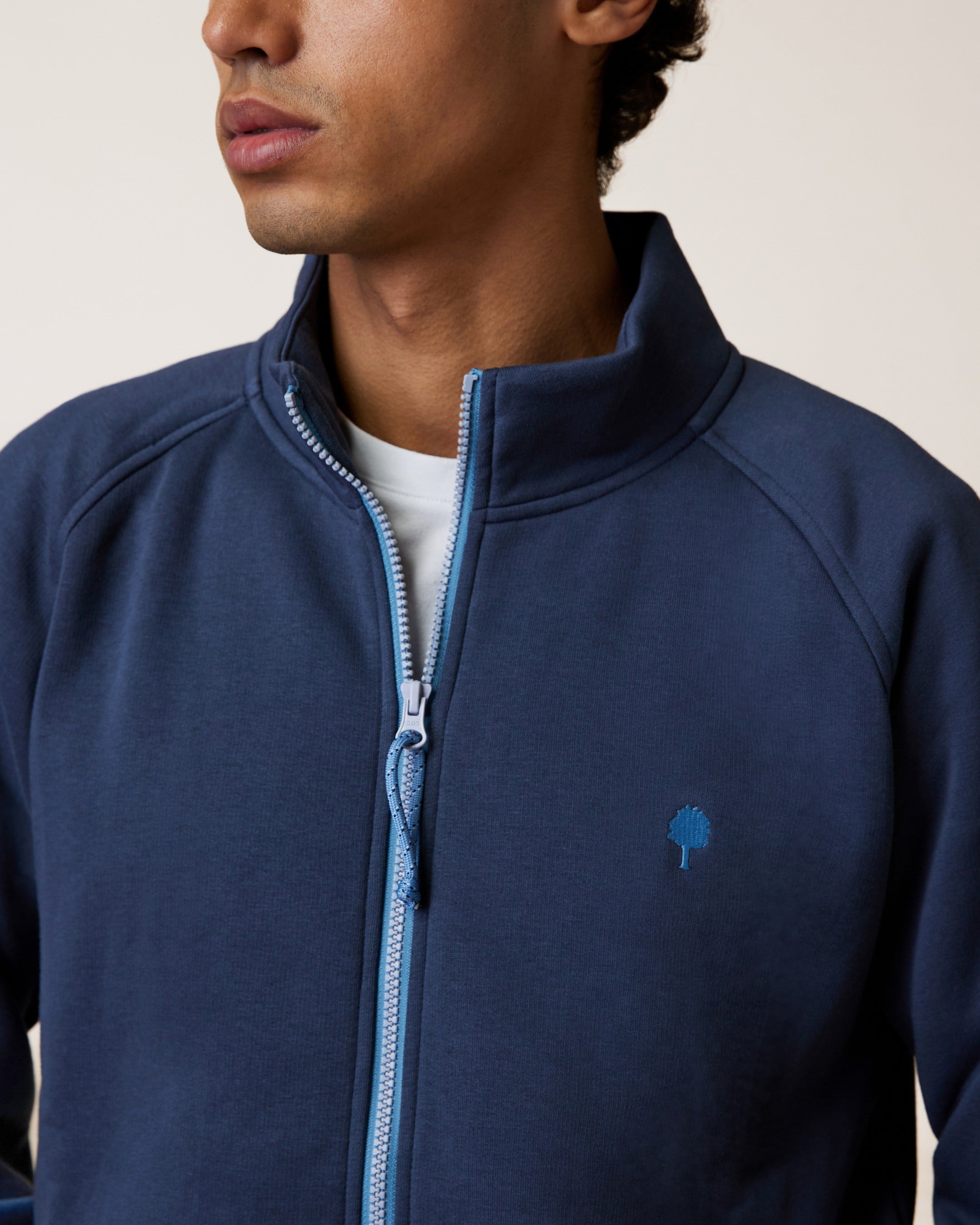 faguo-horte-veste-zipp-e-sweat-marine-gris-molleton image 3