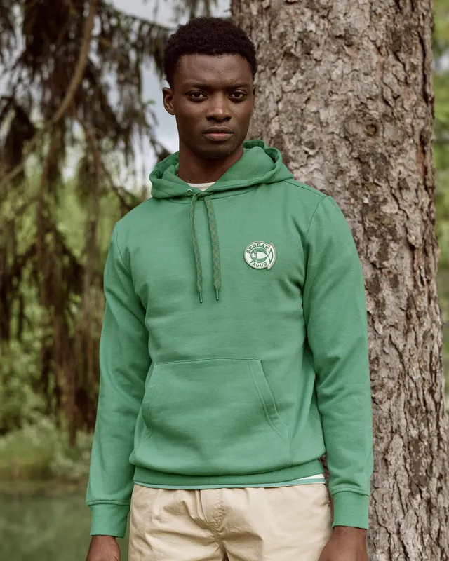faguo-sweat-capuche-homme-dirac-vert-coton-inrest-fm-s25sw0106-gre00 image 1