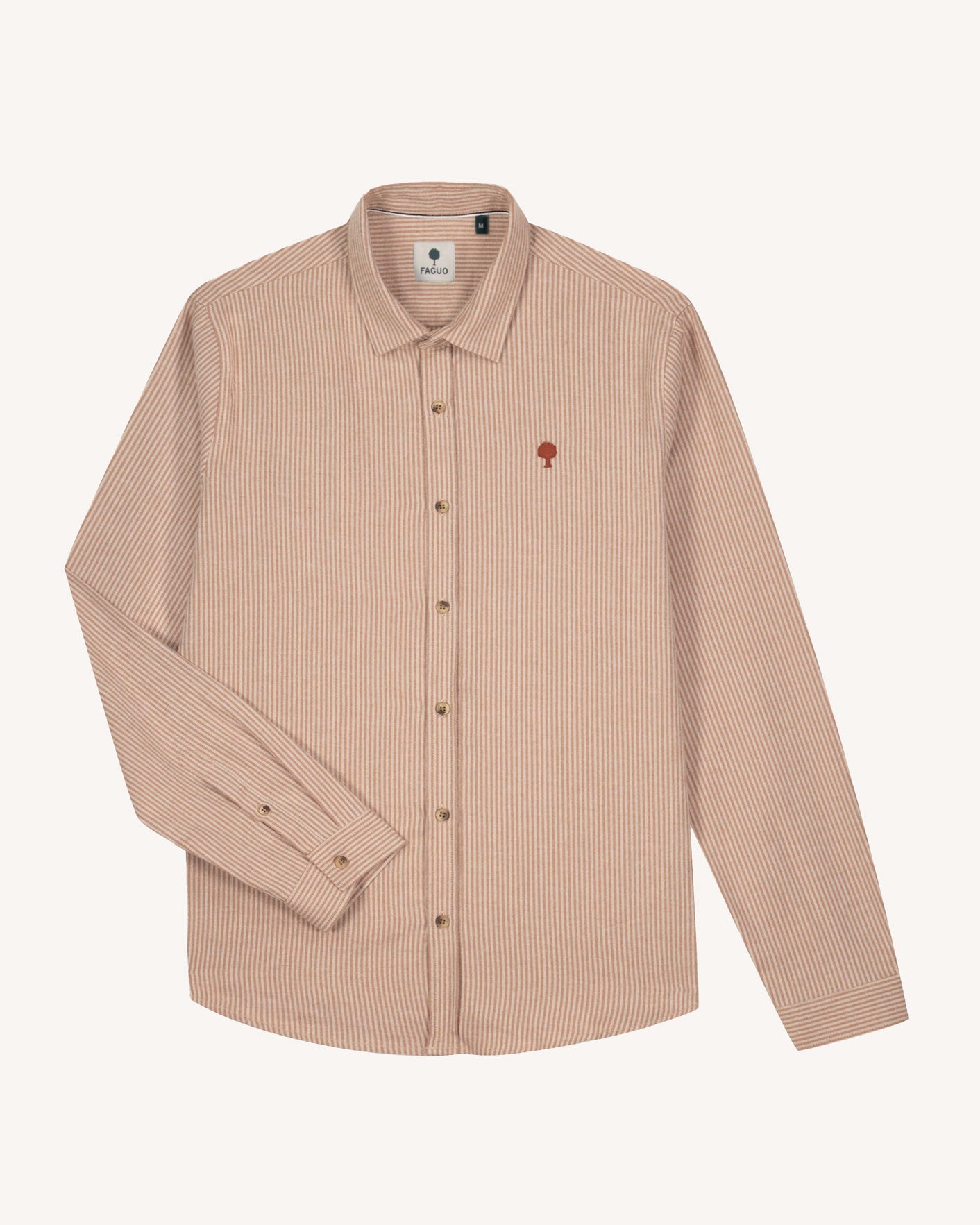 faguo-iraty-chemise-ray-e-cr-me-homme-flanelle-100-coton image 2
