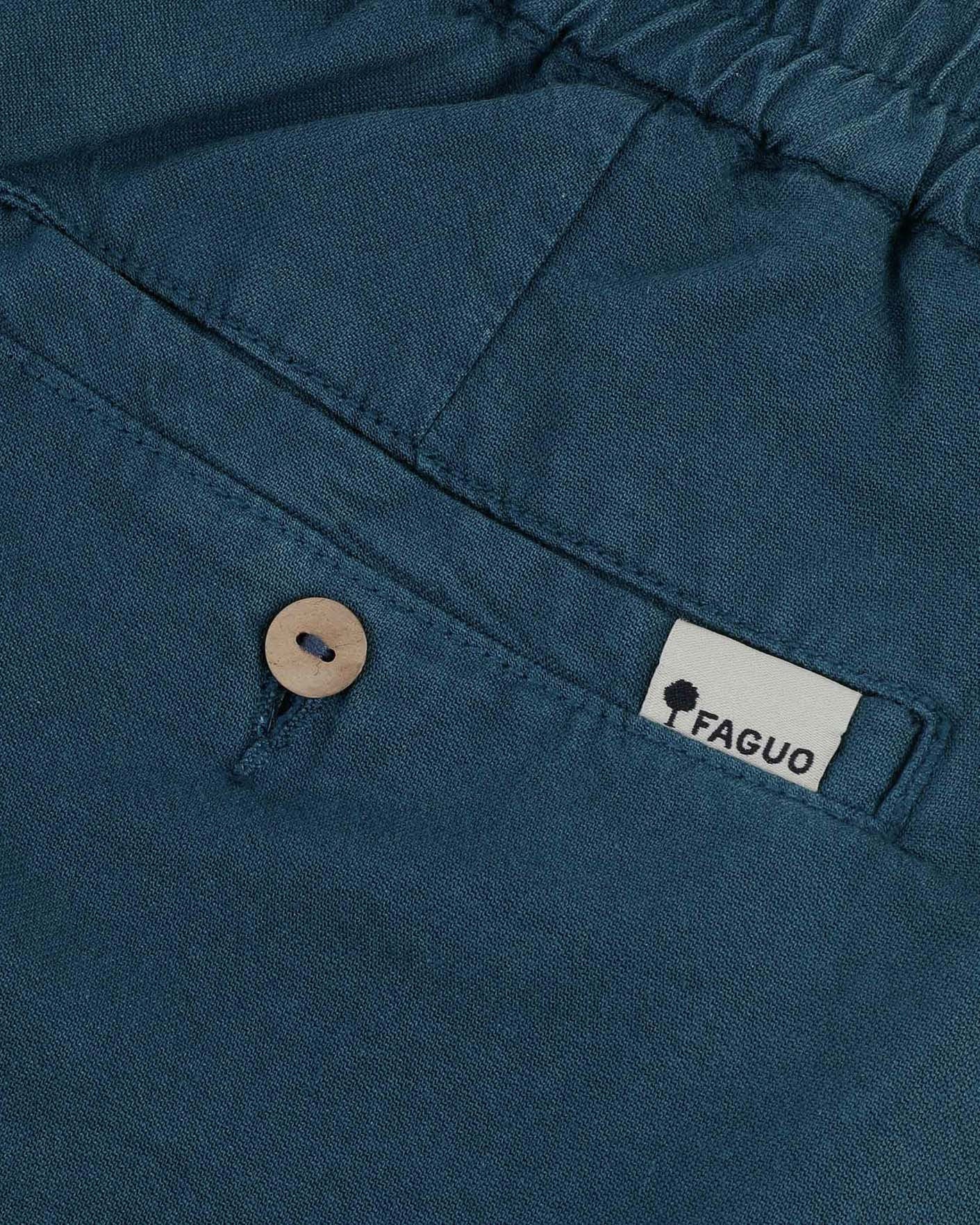 faguo-chevre-short-bleu-marine-lyocell-homme image 3