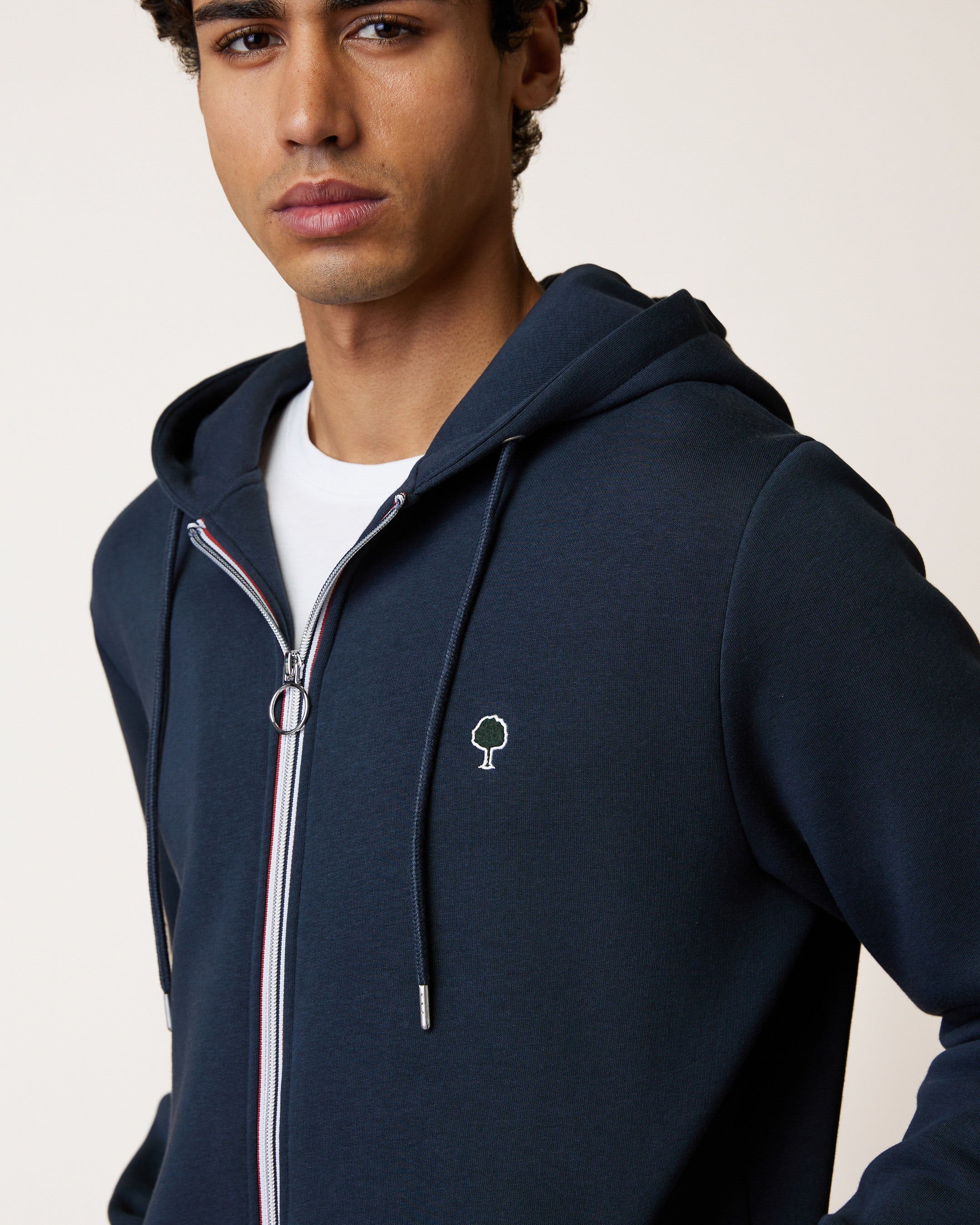 faguo-mesnil-sweat-zipp-capuche-bleu-marine image 6