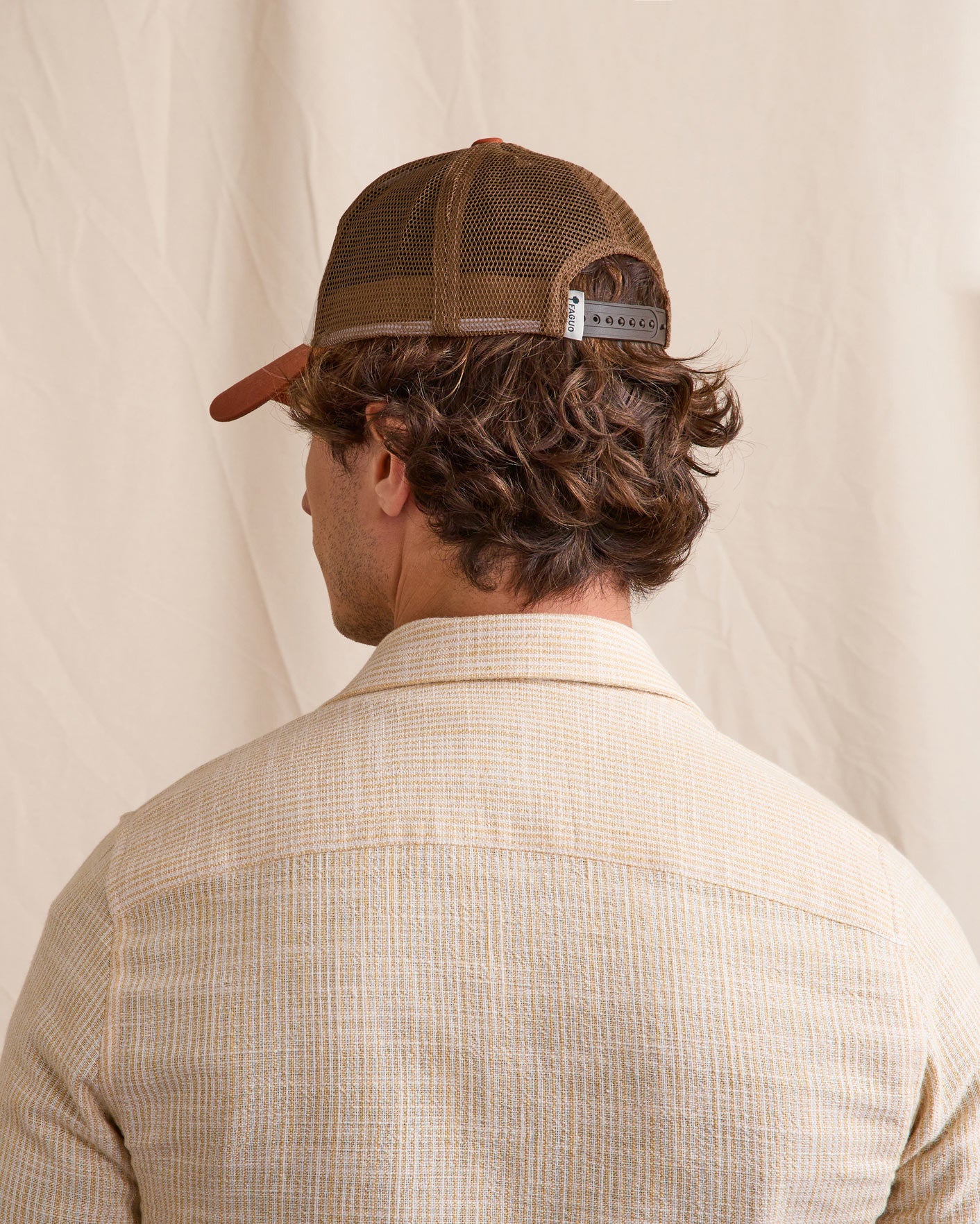 faguo-trucker-casquette-terracotta-camel image 3