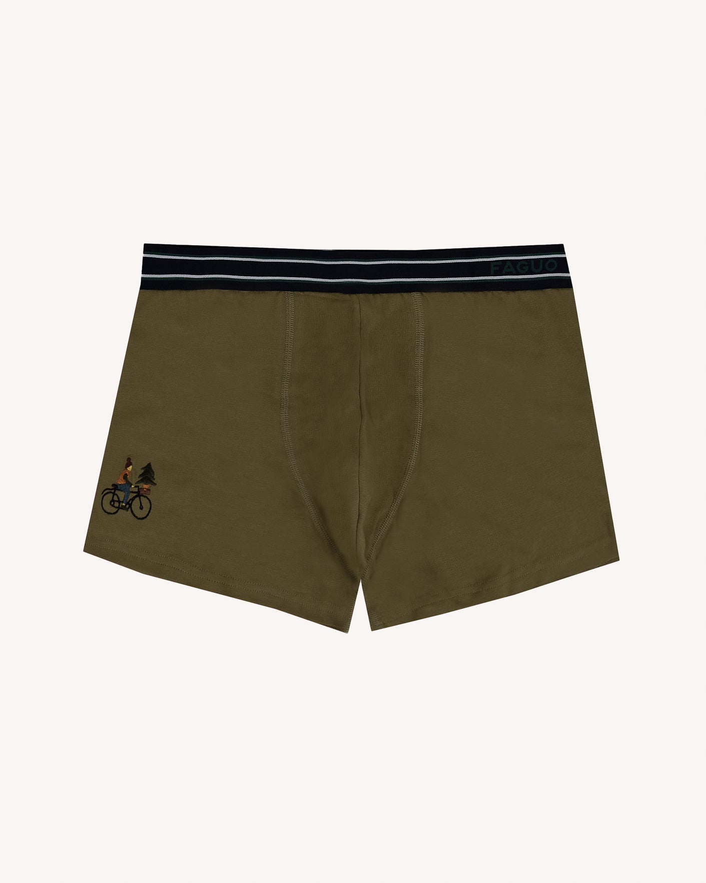 faguo-lot-de-3-boxers-homme-verts-et-bordeaux image 2