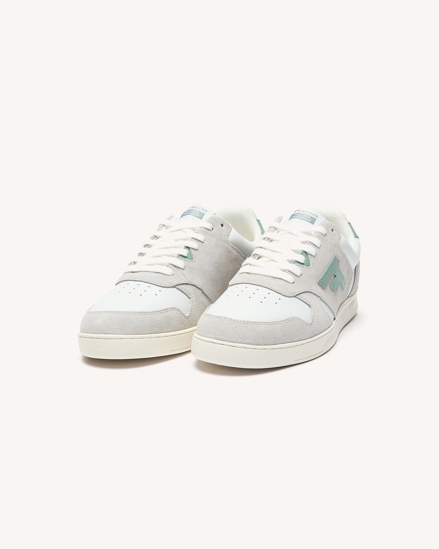 faguo-palmer-baskets-homme-blanc-et-vert-clair-cuir image 5