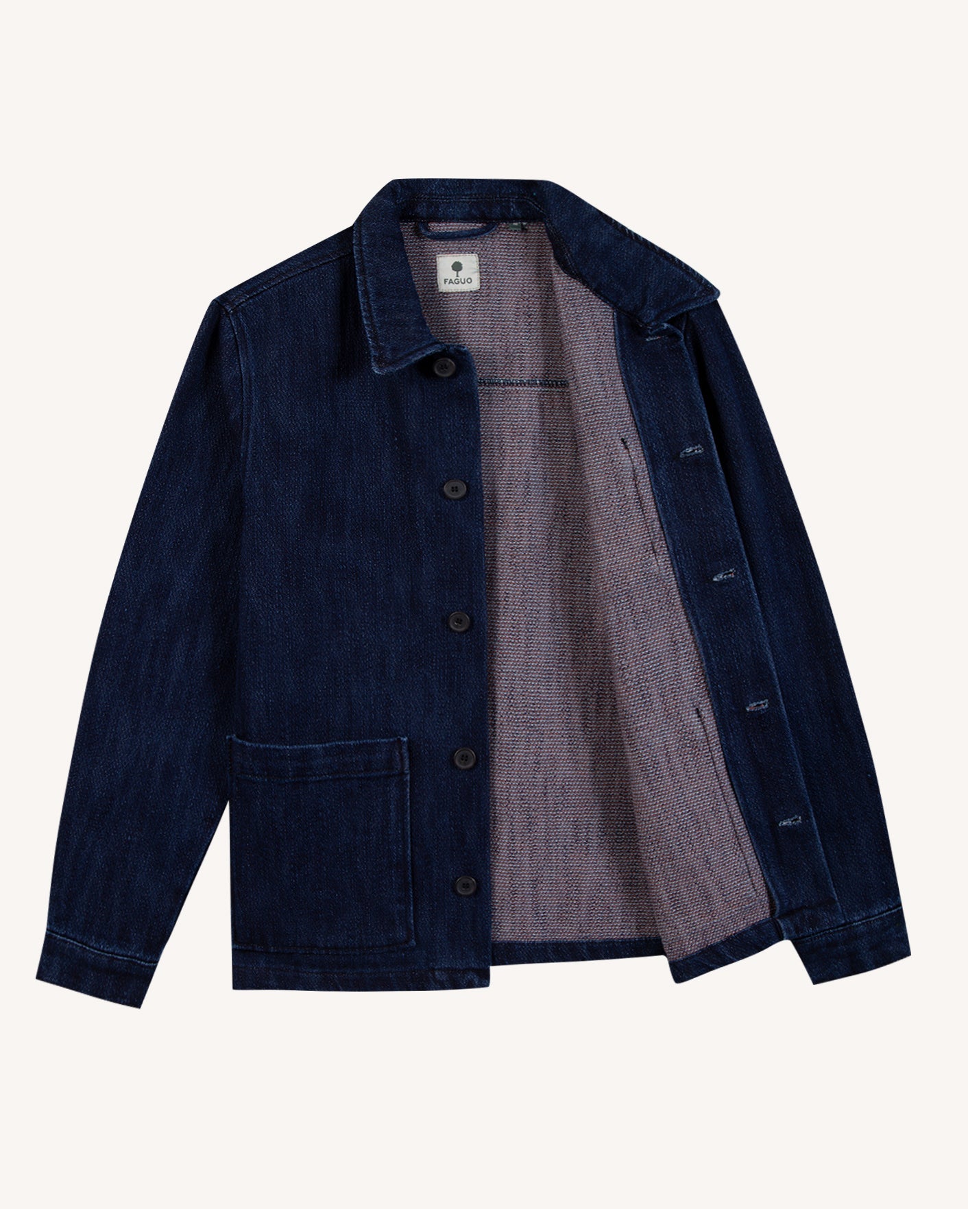 faguo-lorge-veste-en-coton-denim-brut-homme image 3