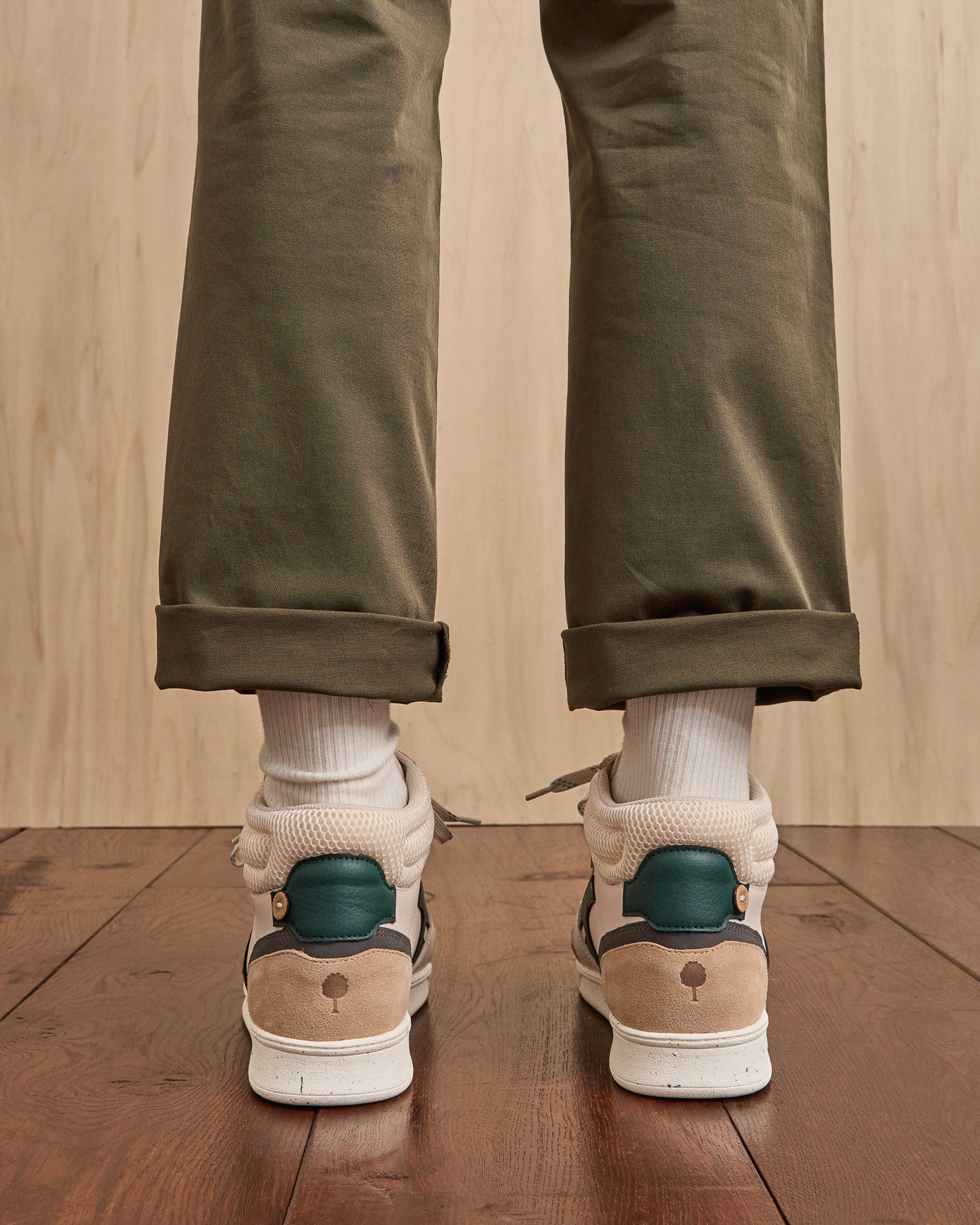 faguo-hazel-mid-baskets-montantes-cuir-cr-me-vert image 6