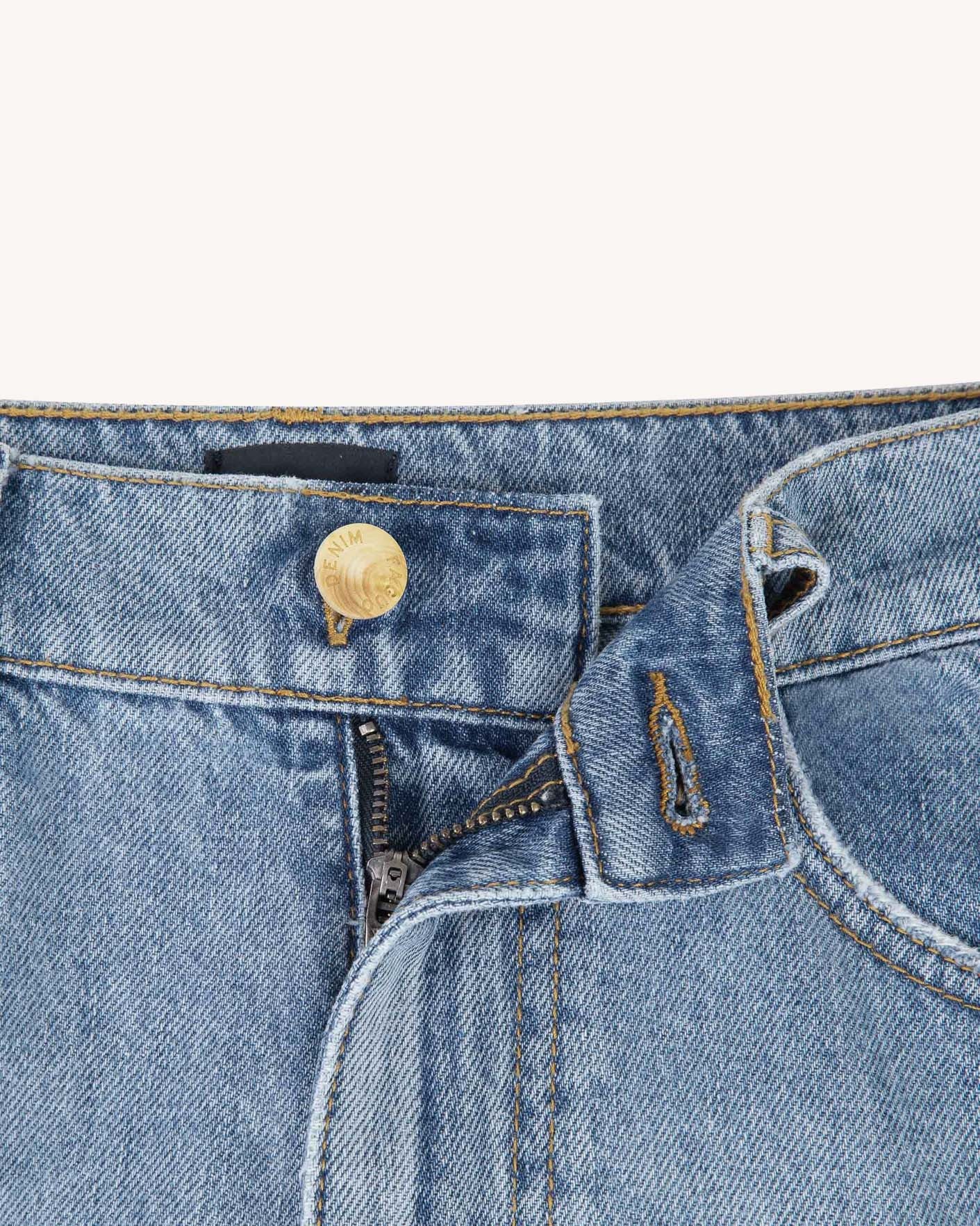faguo-straight-jean-straight-denim-clair-homme-coton image 4