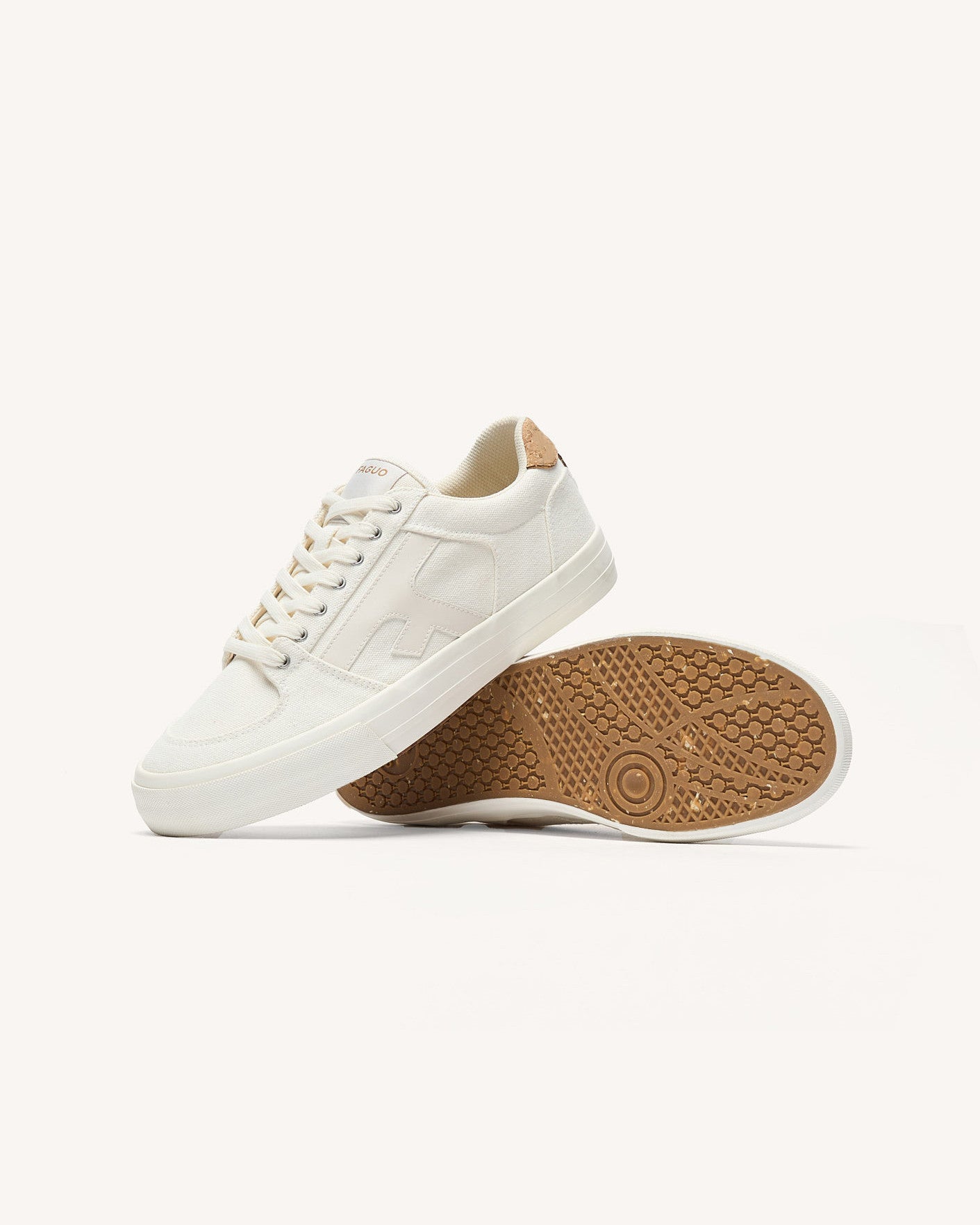 faguo-baskets-homme-walnut-toile-crue-coton-recycl-fm-s26cg0107-whi36 image 4