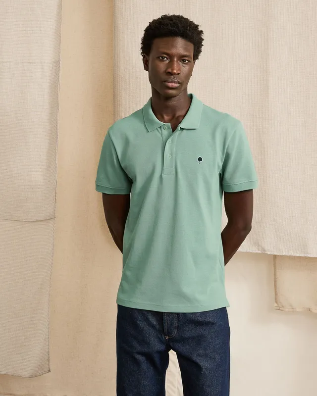 faguo-lumigny-polo-coton-vert-clair-homme image 1