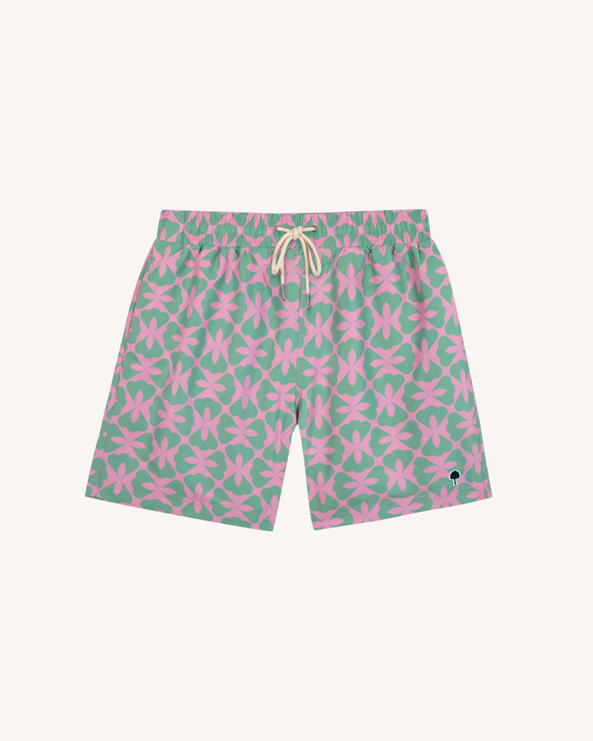 faguo-mimizan-short-de-bain-vert-clair-et-rose image 2