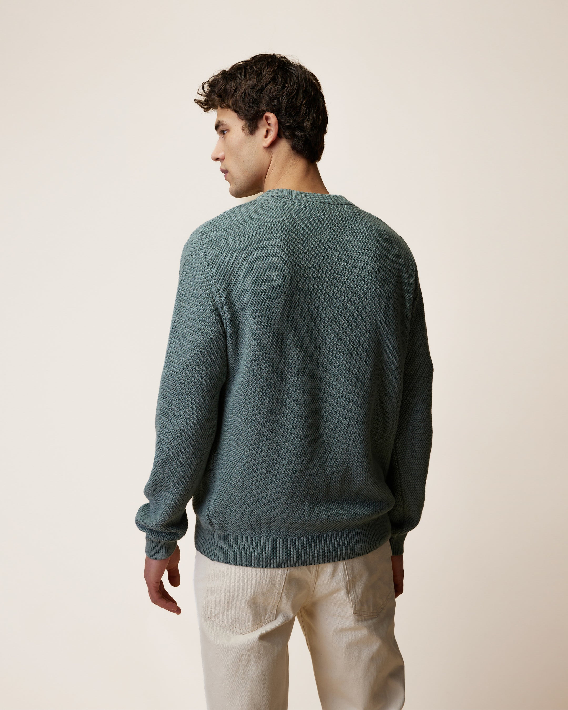 faguo-opale-pull-col-rond-vert-coton-biologique image 5