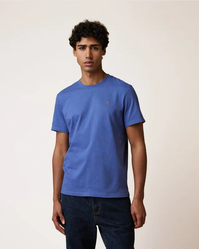 faguo-arcy-t-shirt-bleu-coton-recycl-homme image 1