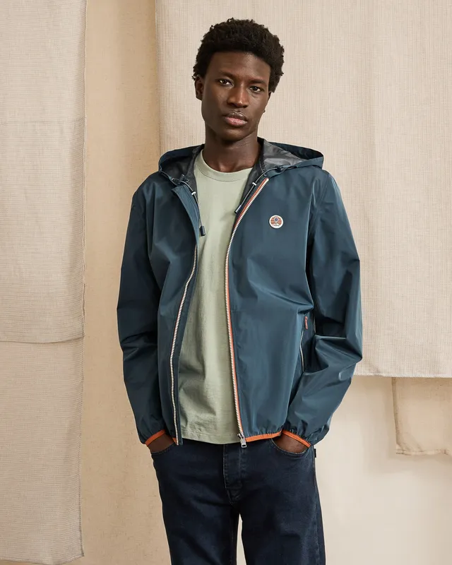 faguo-carnoet-veste-coupe-vent-imperm-able-bleu-marine-homme image 1
