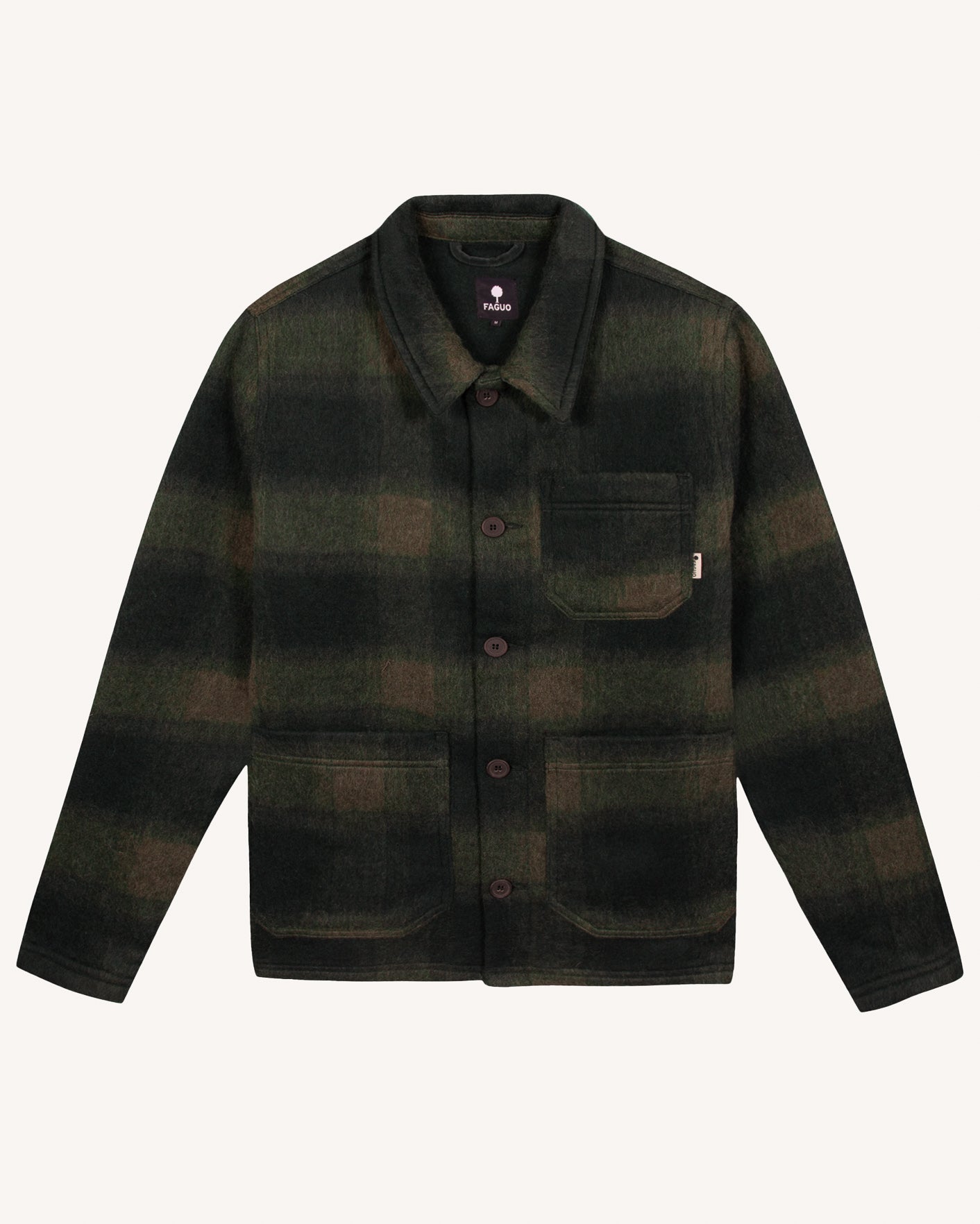 faguo-lorge-veste-en-laine-carreaux-vert-et-bleu-clair image 2
