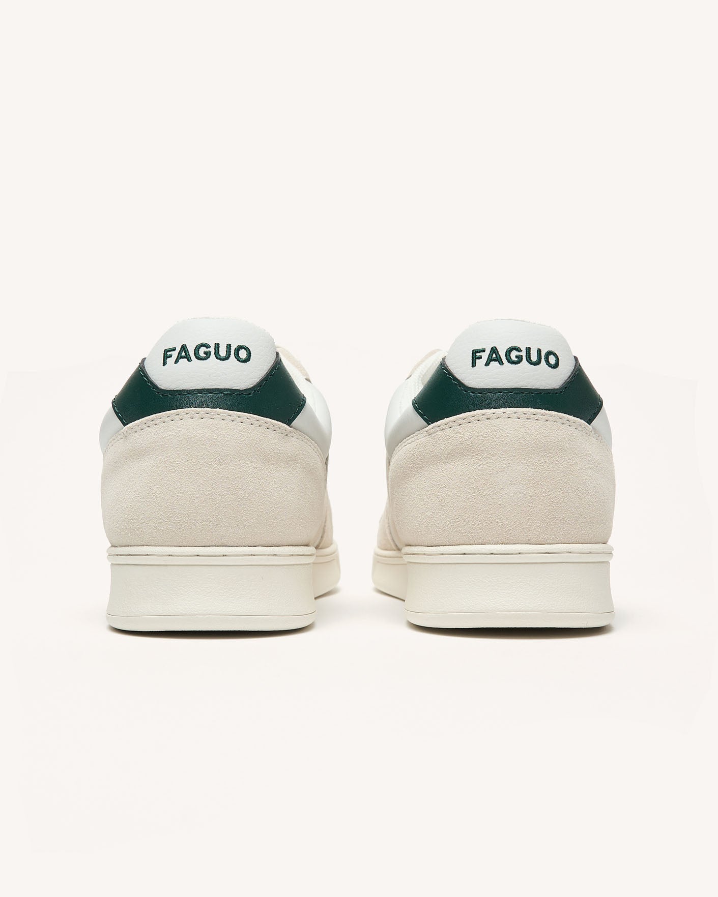 faguo-baskets-palmer-cuir-blanc-et-vert-homme image 4
