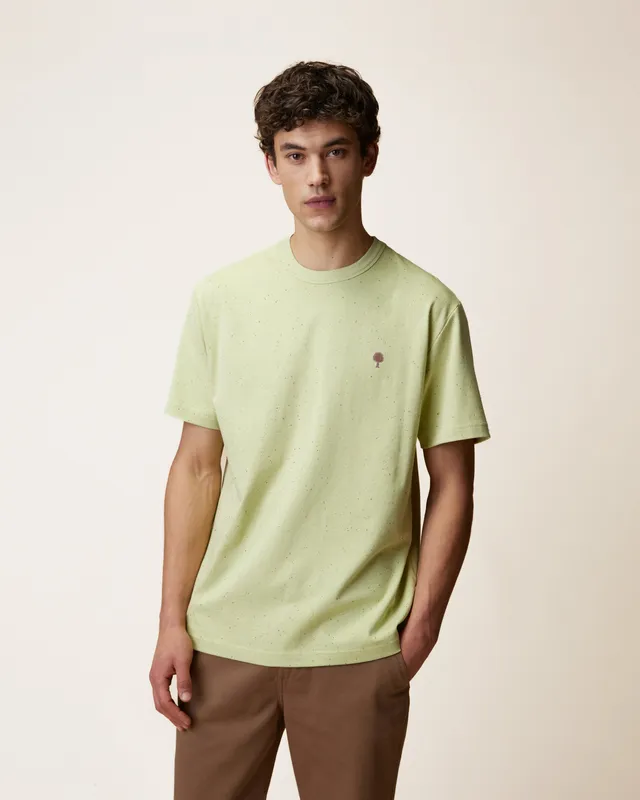 faguo-lugny-t-shirt-large-vert-anis-coton-recycl-jersey-lourd image 1