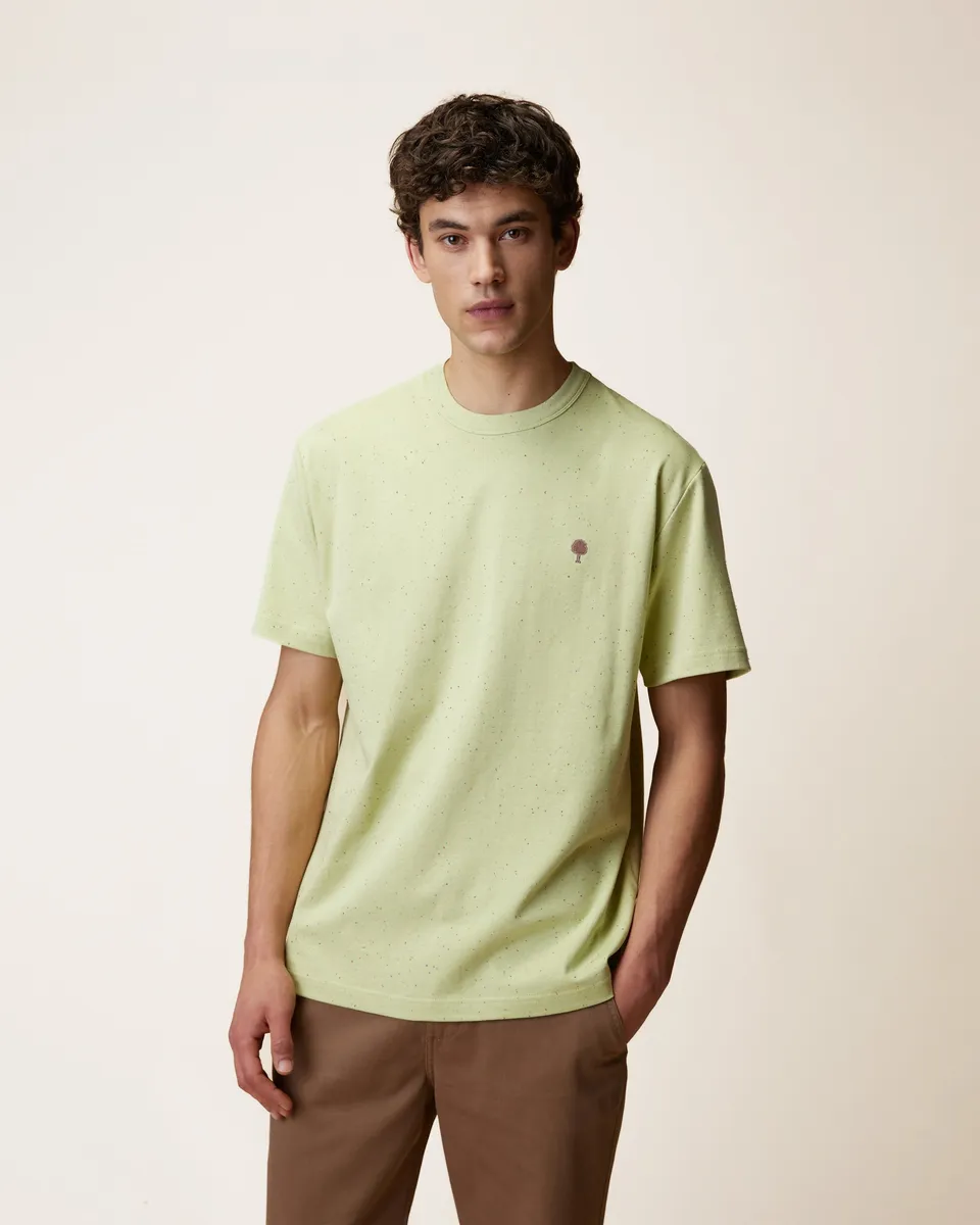 faguo-lugny-t-shirt-large-vert-anis-coton-recycl-jersey-lourd image 1