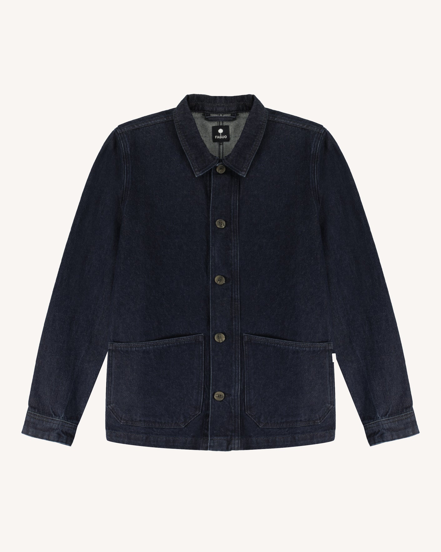 faguo-liffre-veste-en-coton-denim-brut image 2