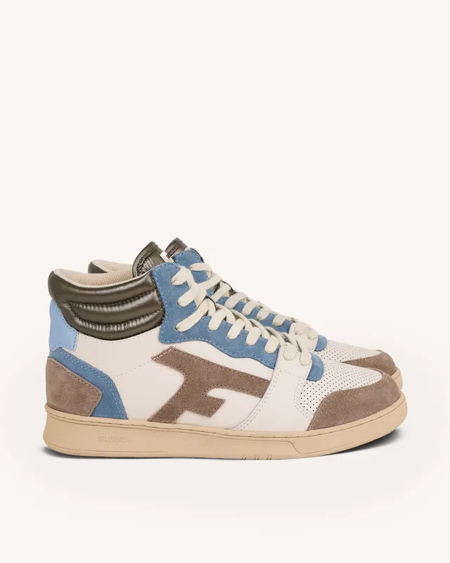 faguo-hazel-mid-baskets-montantes-cuir-cru-et-bleu-vintage image 1