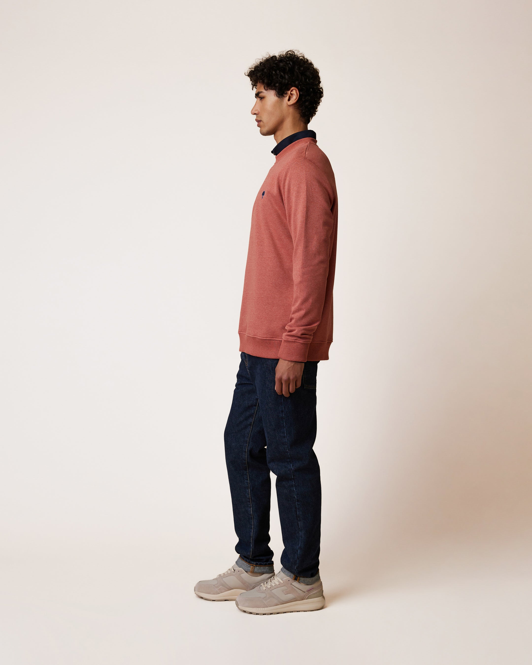 faguo-bussy-sweat-col-rond-rouge-brique-coton-recycl image 6