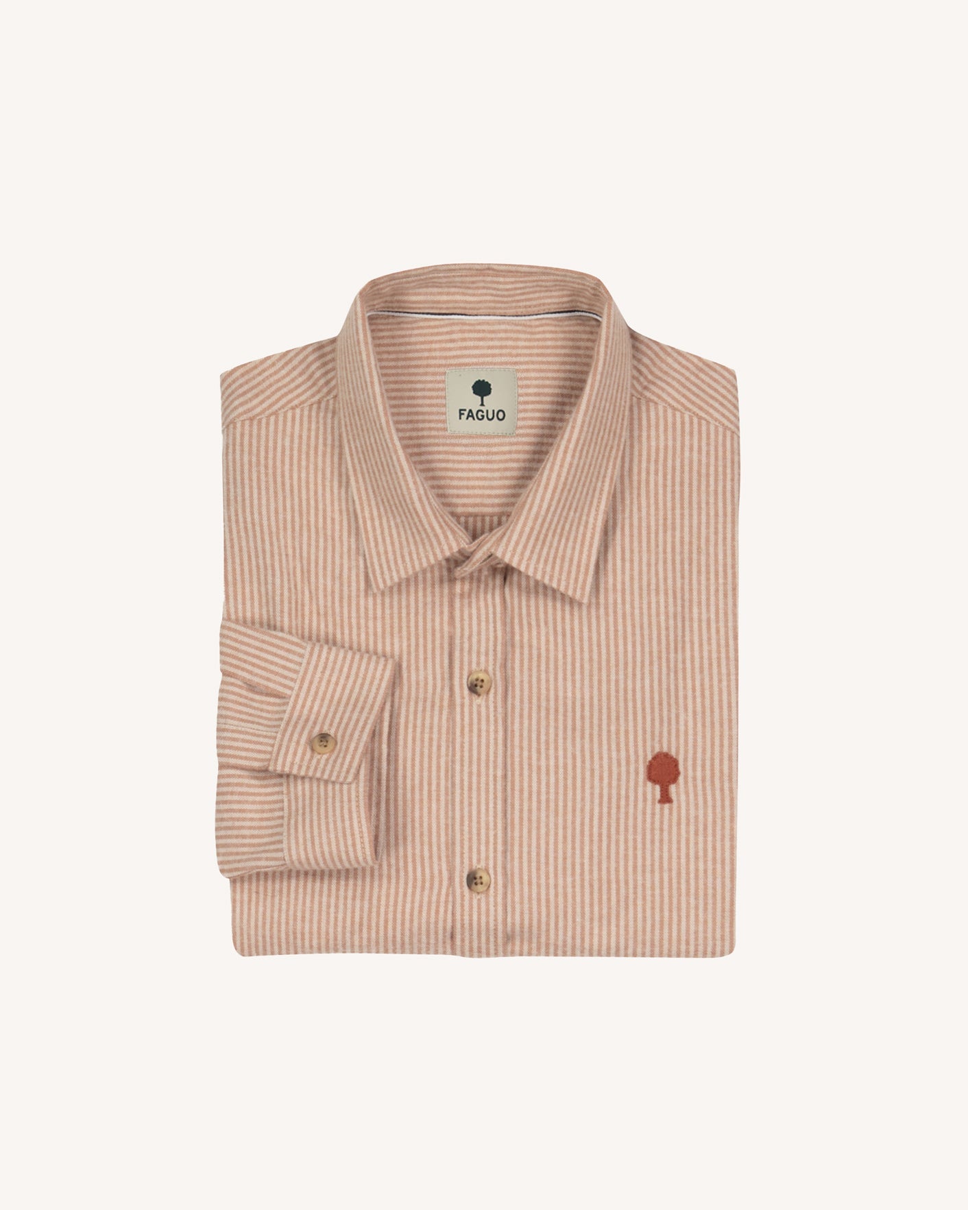 faguo-iraty-chemise-ray-e-cr-me-homme-flanelle-100-coton image 8