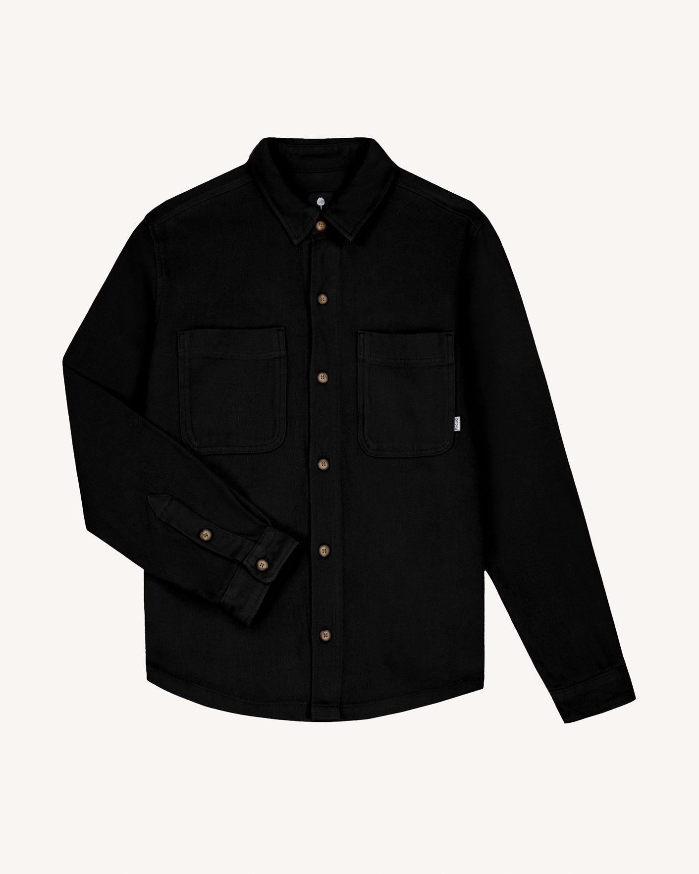 faguo-clemont-surchemise-noir-coupe-droite image 2