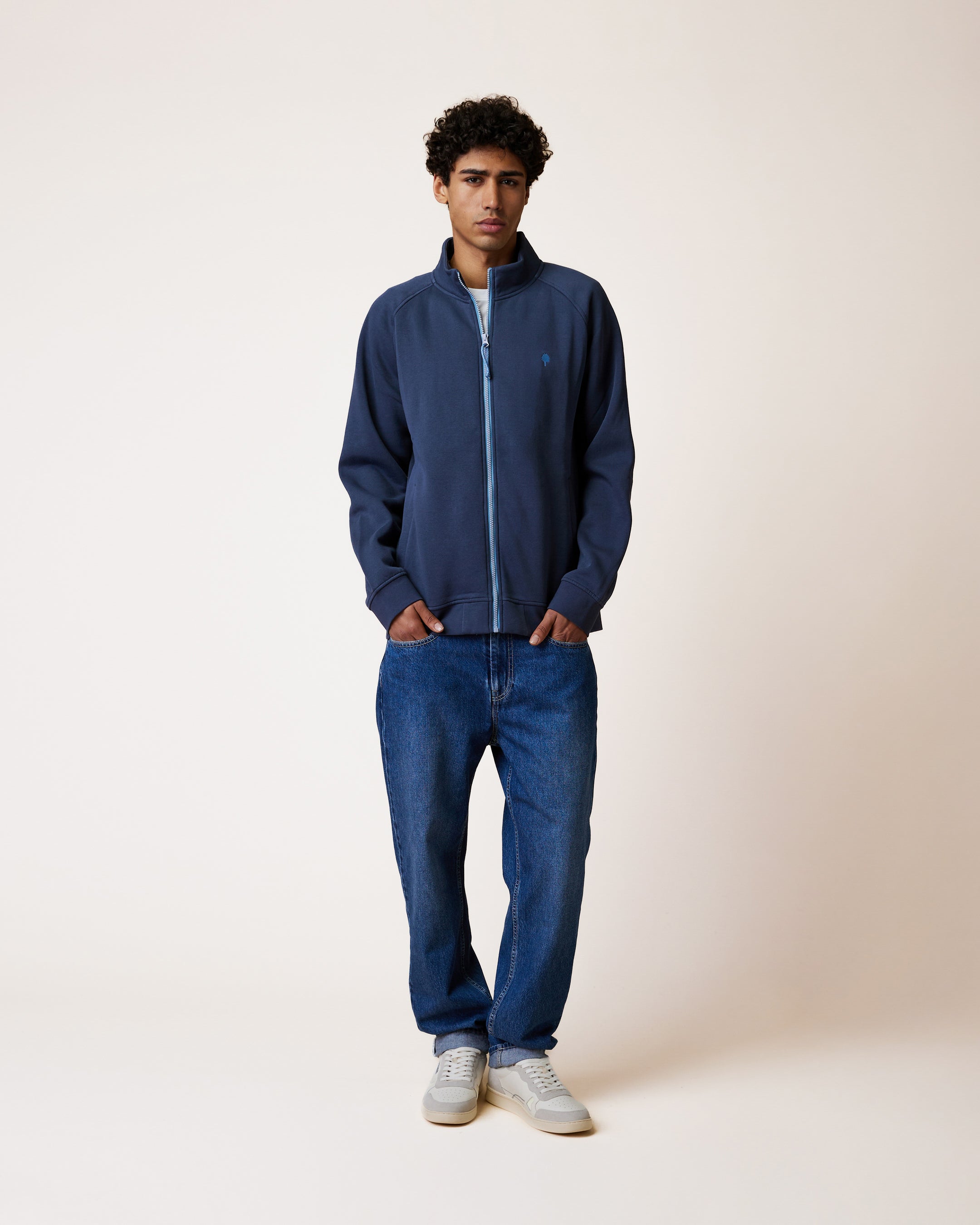 faguo-horte-veste-zipp-e-sweat-marine-gris-molleton image 4