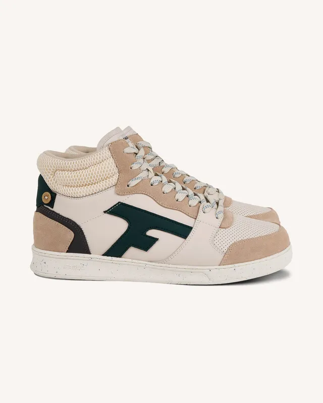 faguo-hazel-mid-baskets-montantes-cuir-cr-me-vert image 1