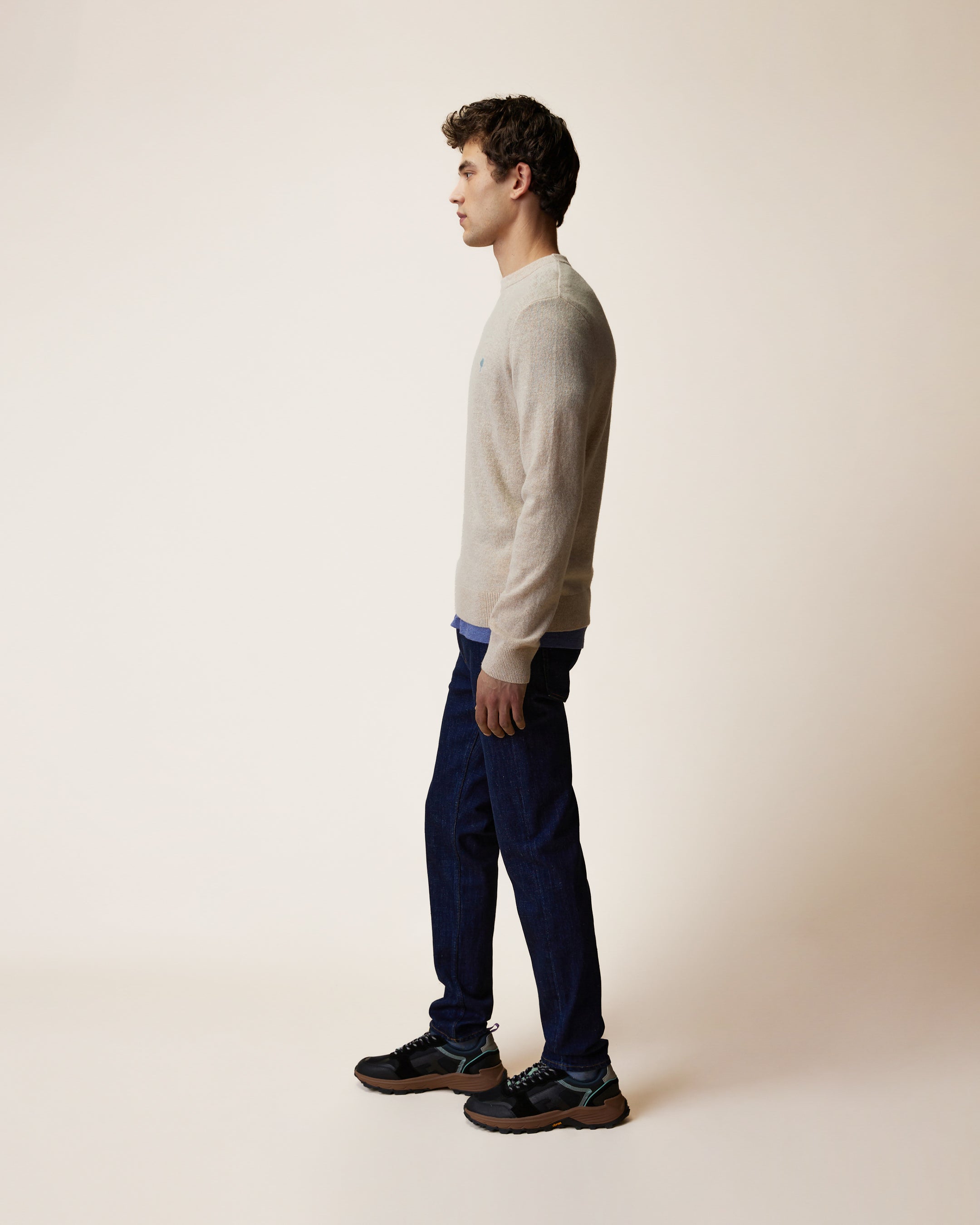 faguo-marly-pull-col-rond-homme-beige-laine image 4
