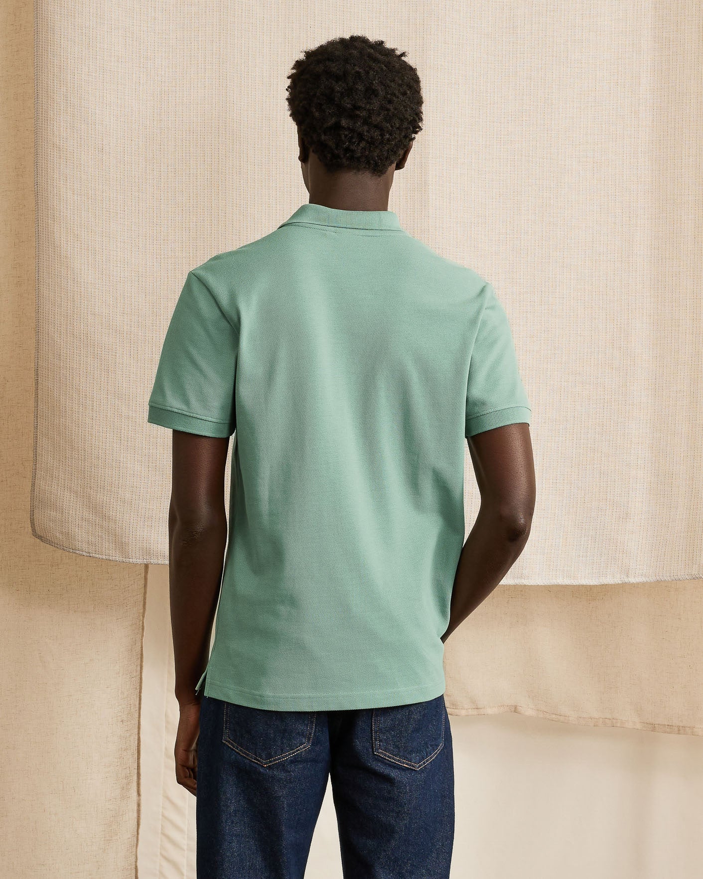 faguo-lumigny-polo-coton-vert-clair-homme image 5