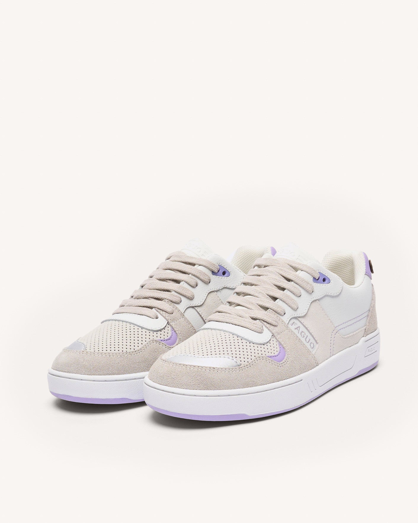 faguo-ceiba-baskets-blanches-violet-clair-cuir image 4