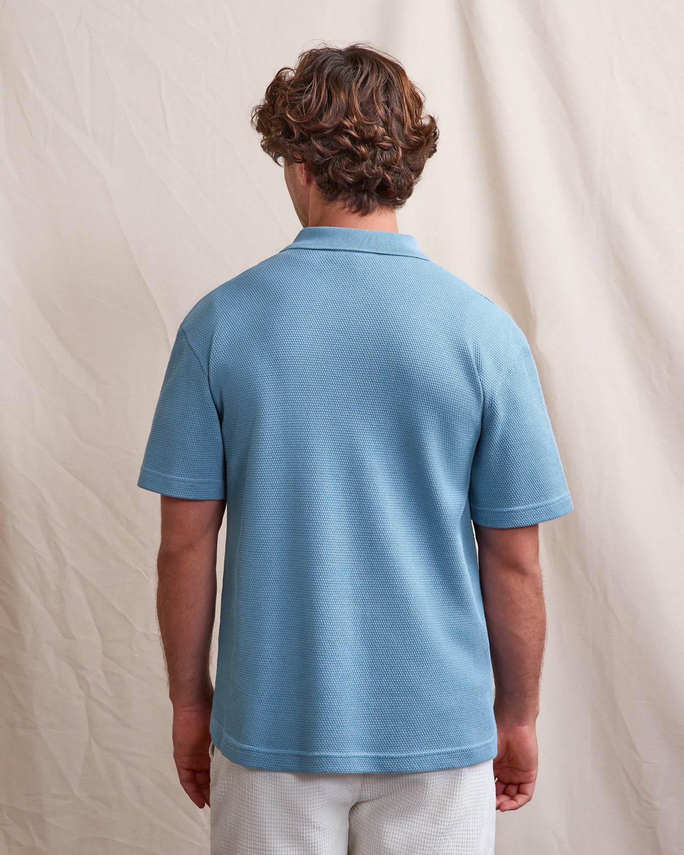 faguo-montge-polo-bleu-moyen-coton-coupe-large image 5