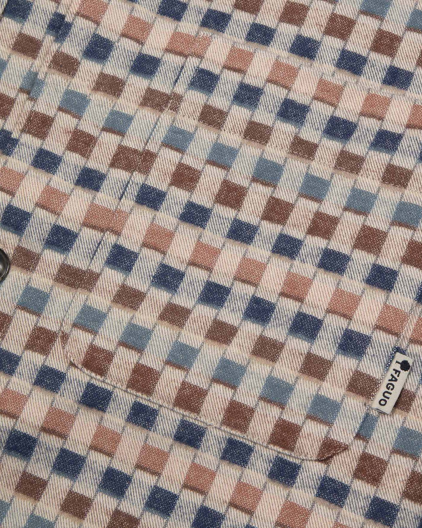 faguo-clemont-surchemise-beige-et-camel-coton image 4