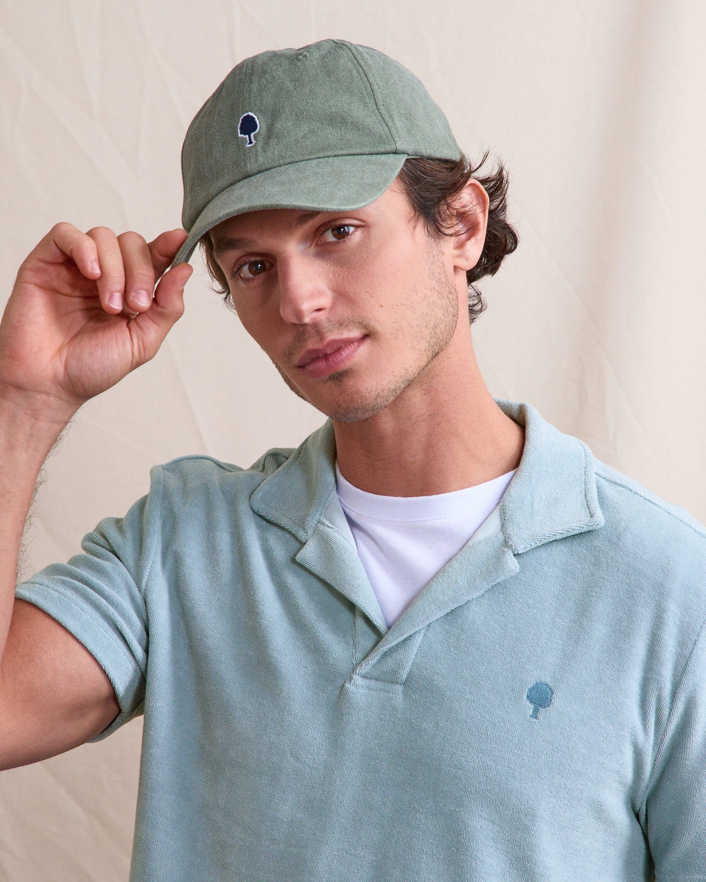 faguo-zonza-polo-bleu-gris-en-ponge-coton image 3