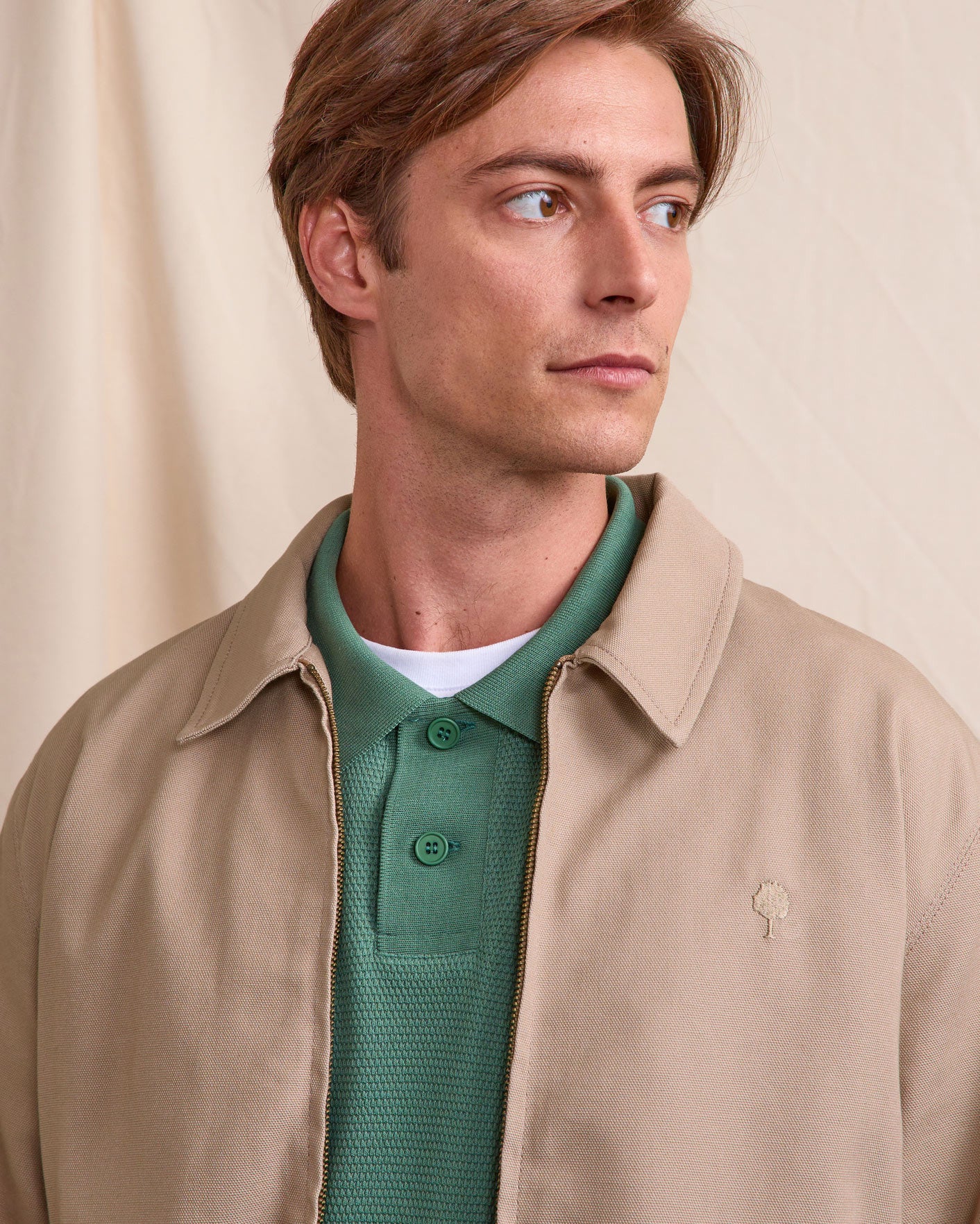 faguo-dourdan-blouson-homme-taupe-en-canvas-de-coton image 5