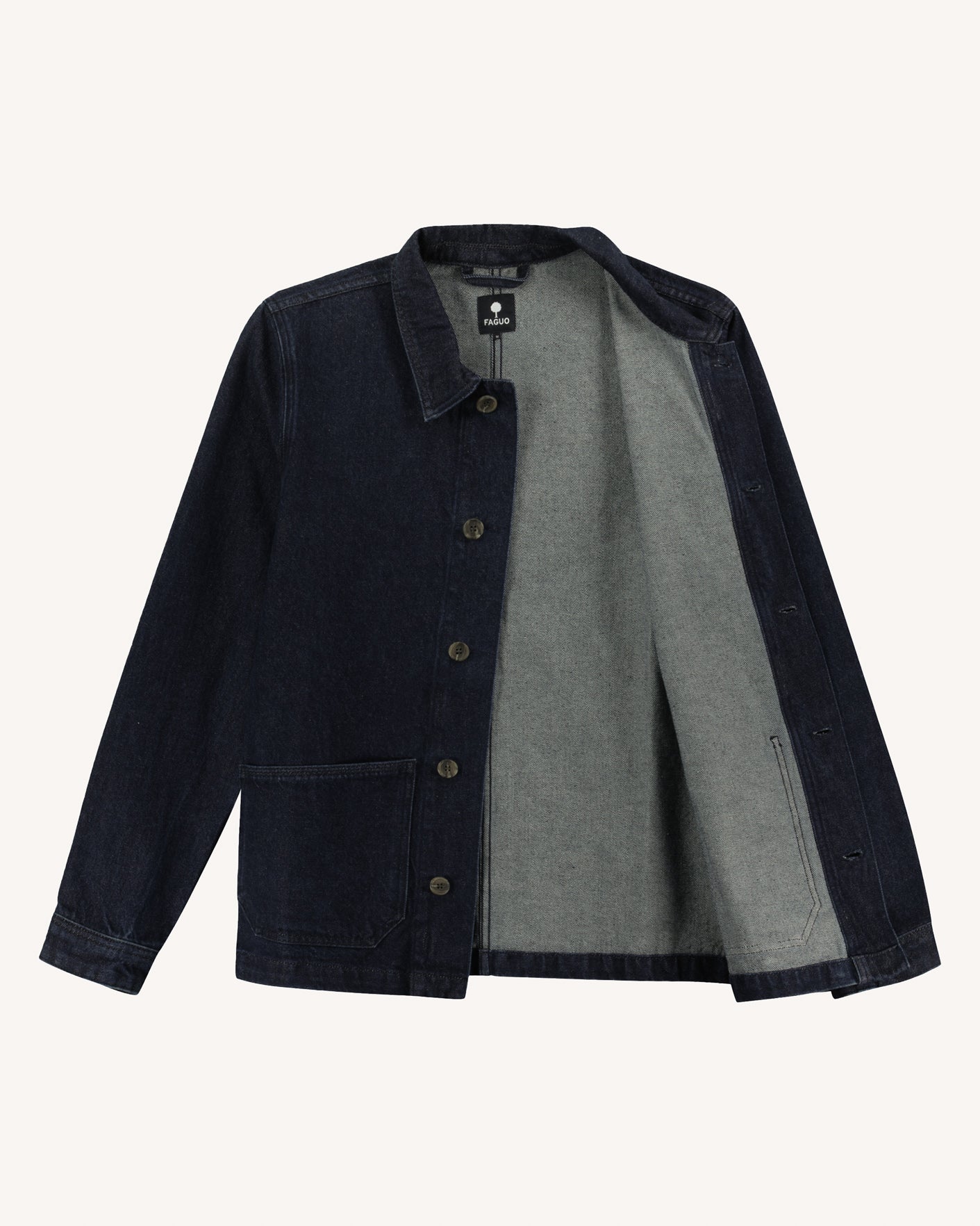 faguo-liffre-veste-en-coton-denim-brut image 4