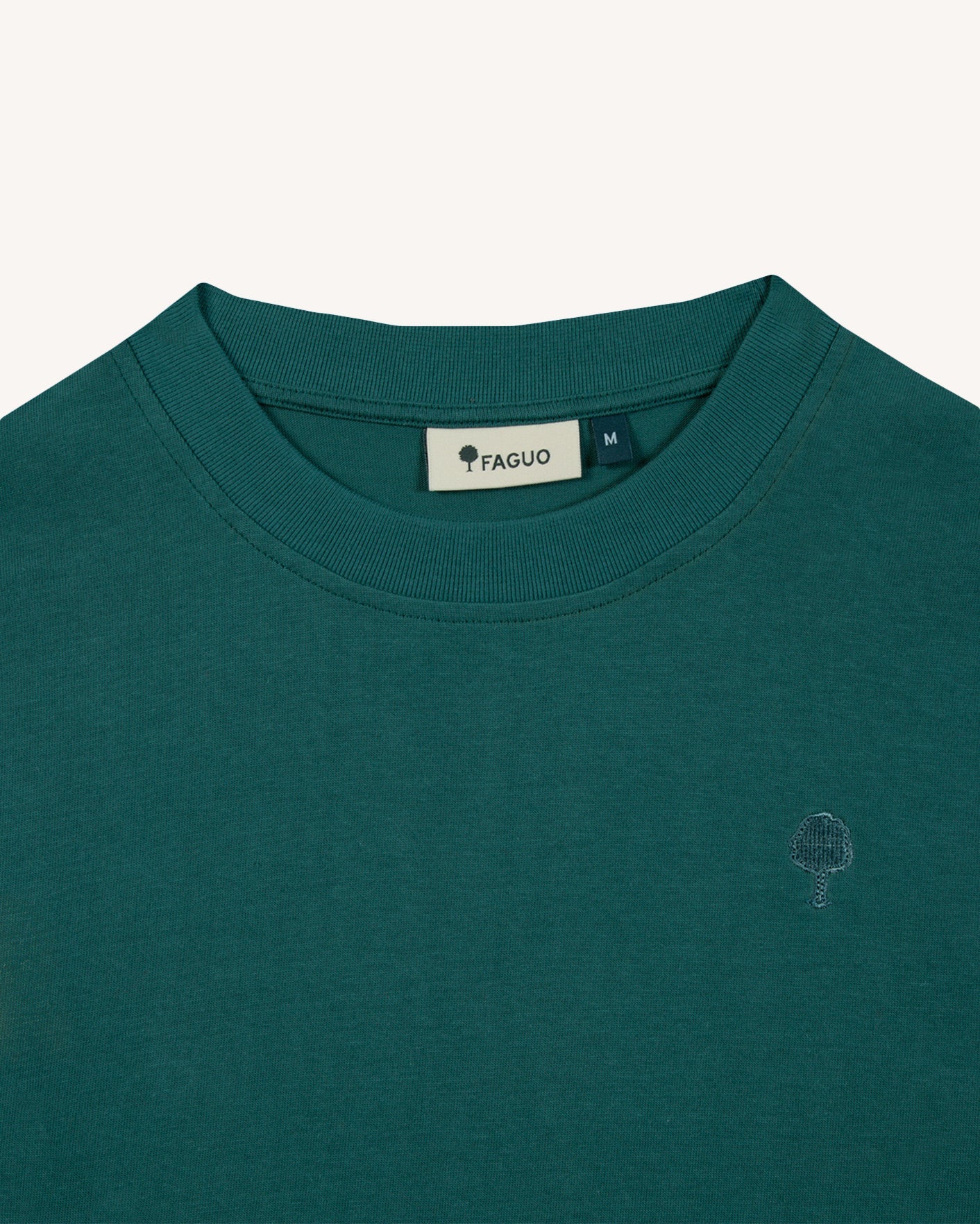 faguo-yellowstone-t-shirt-oversize-vert-gris-homme-coton-recycl image 6