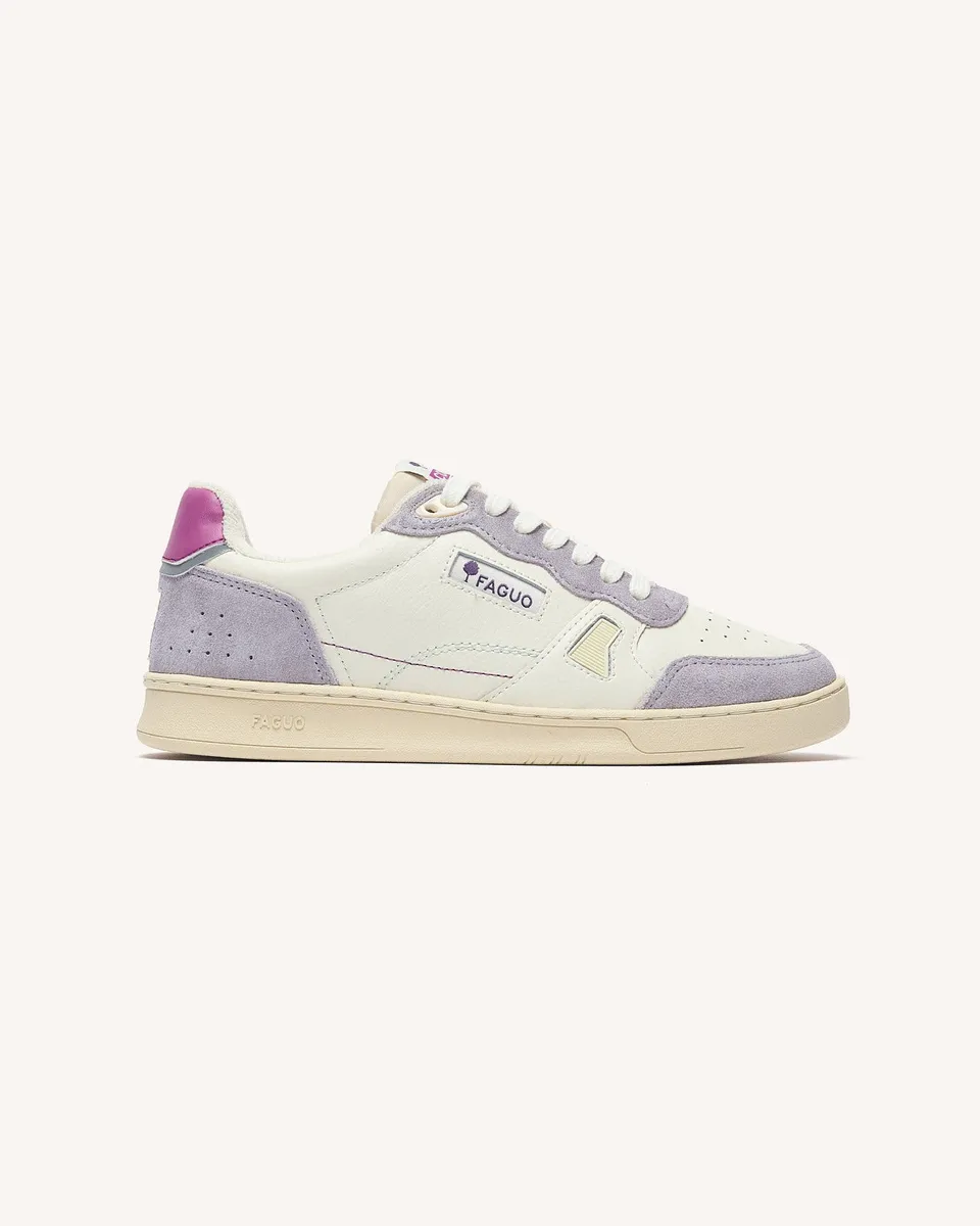 faguo-commute-1-baskets-blanc-et-rose-gris-cuir image 1