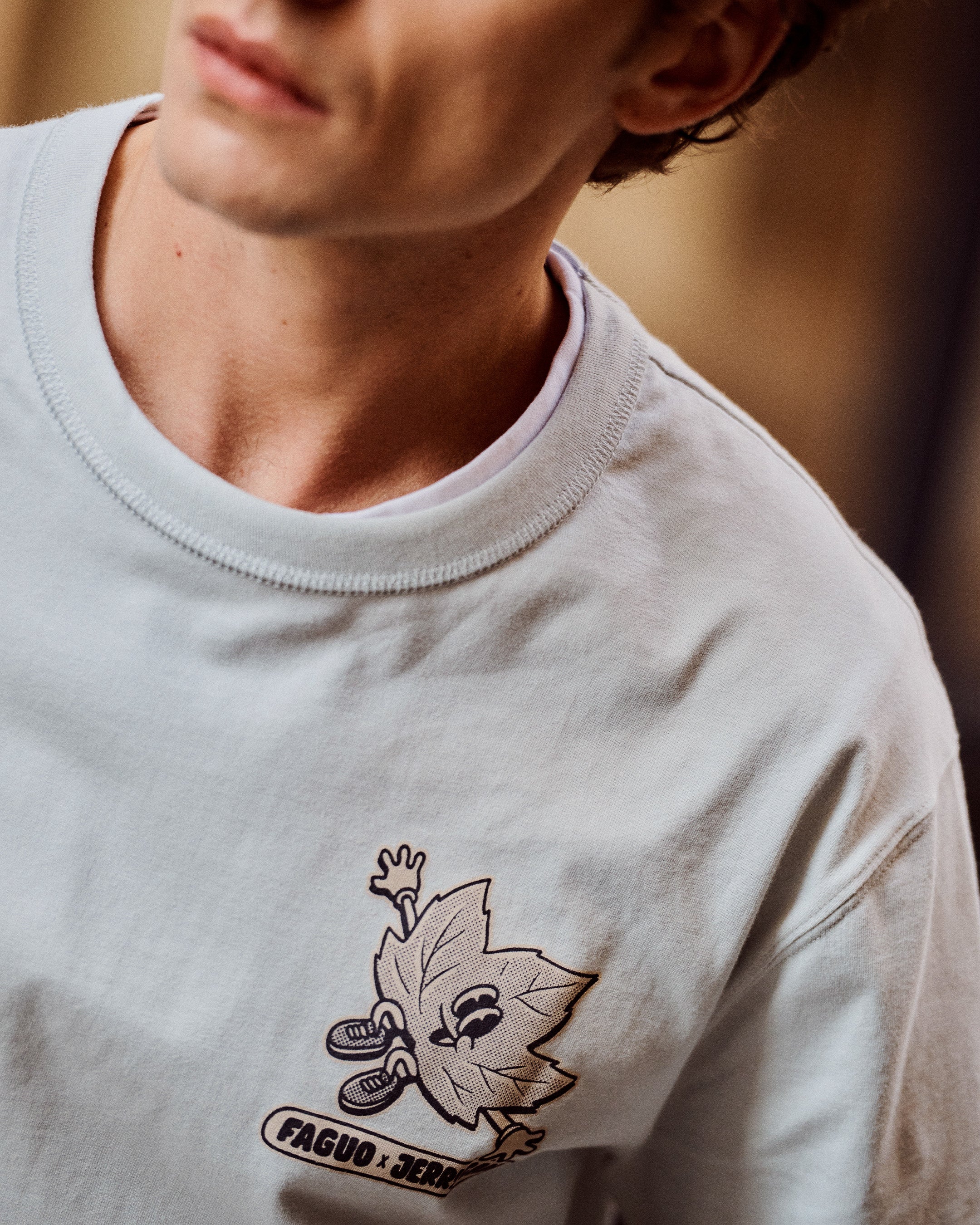 faguo-lugny-t-shirt-large-bleu-coton-recycl image 3