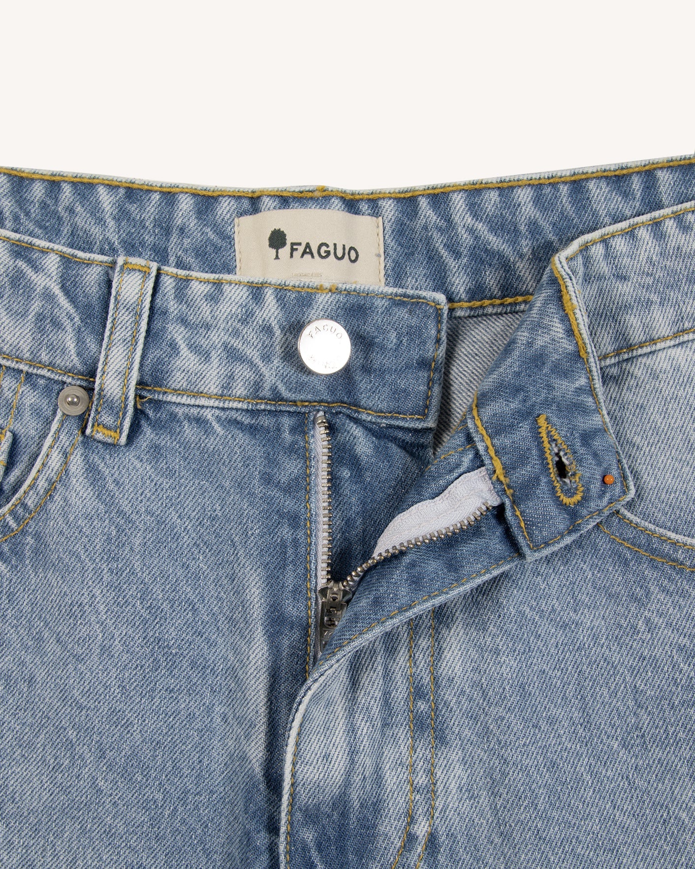 faguo-denim-tapered-jean-tapered-clair-coton-homme image 8