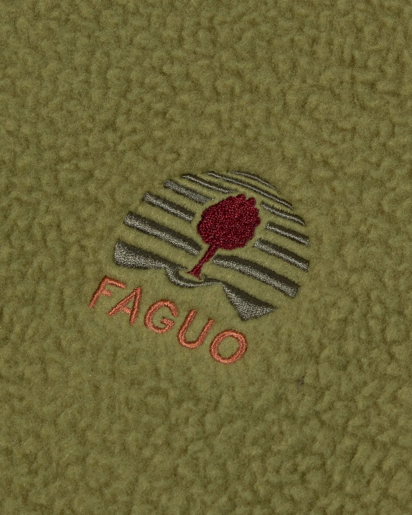 faguo-polaire-aubiac-f25pl0902-sherpa-col-camionneur-vert-olive image 4