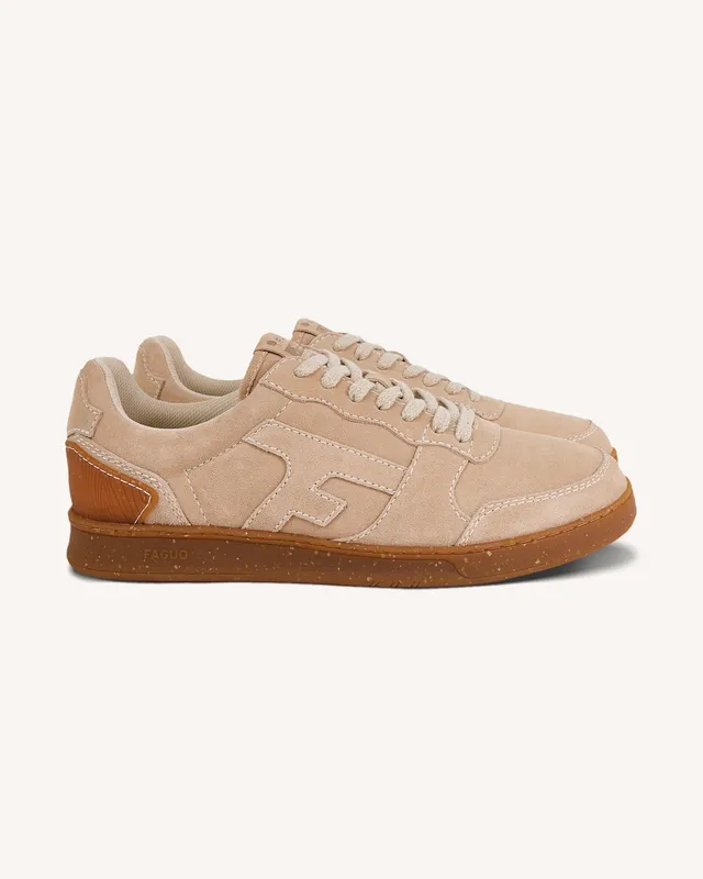 faguo-hazel-baskets-basses-cuir-su-de-beige-clair-cru-marron image 1