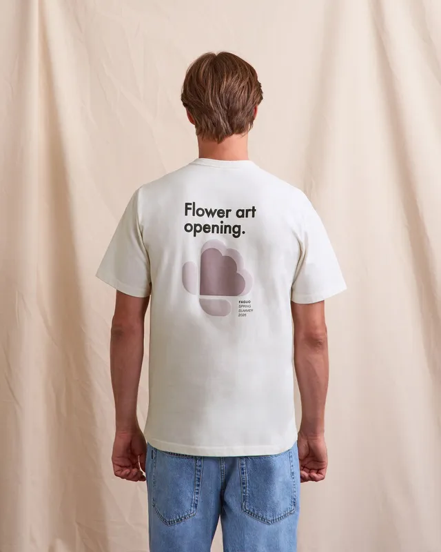 faguo-massoury-t-shirt-flower-art-cru-large image 1