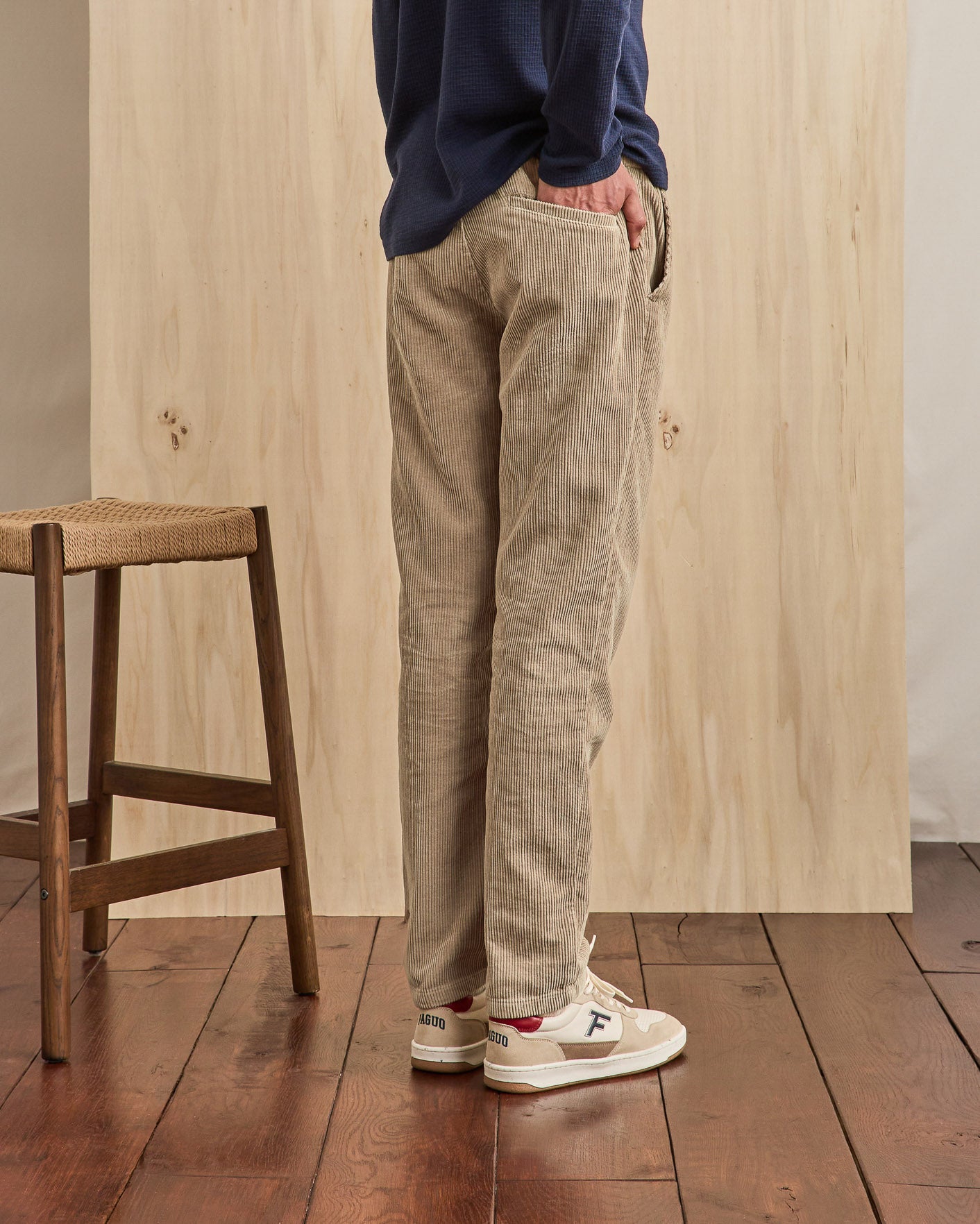 faguo-dreuille-pantalon-velours-beige-taille-lastique image 7