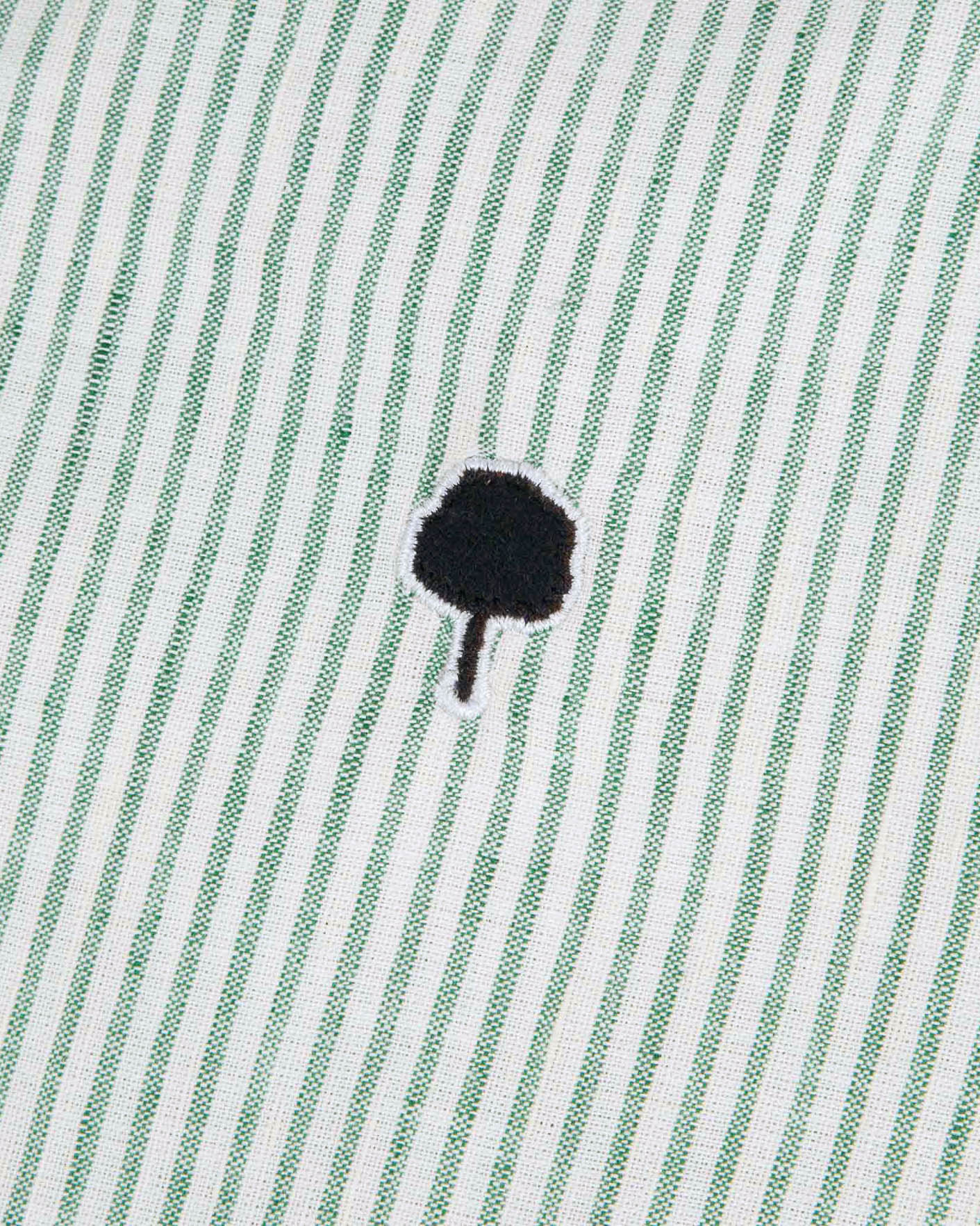 faguo-ivoy-chemise-en-lin-ray-e-vert-et-cru image 4
