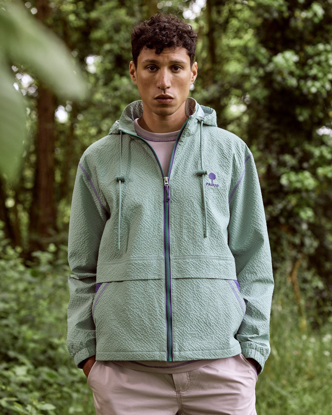 faguo-huelgoat-blouson-imperm-able-vert-clair-homme image 1
