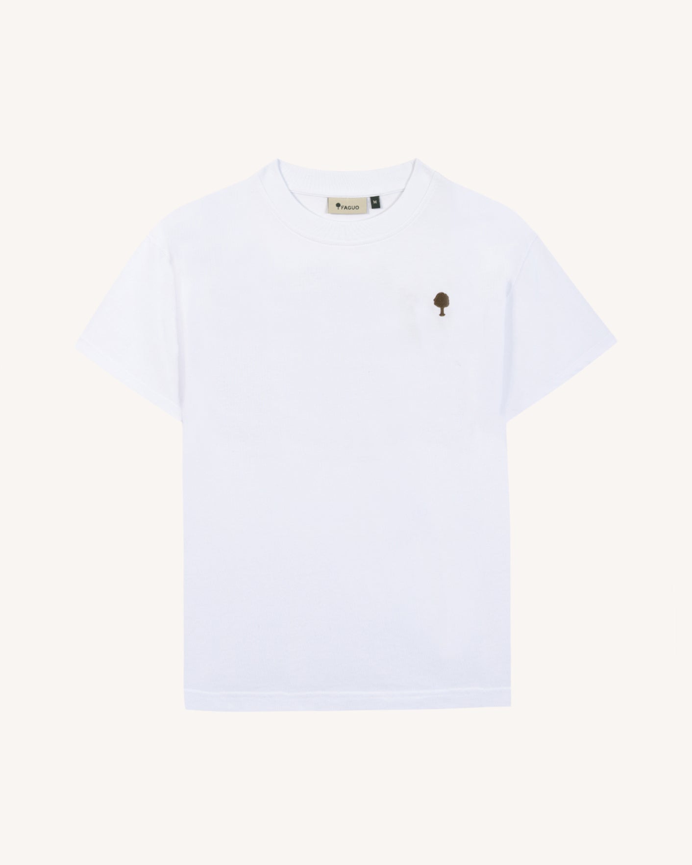 faguo-yellowstone-t-shirt-oversize-blanc-homme-jersey-lourd-coton-recycl image 2