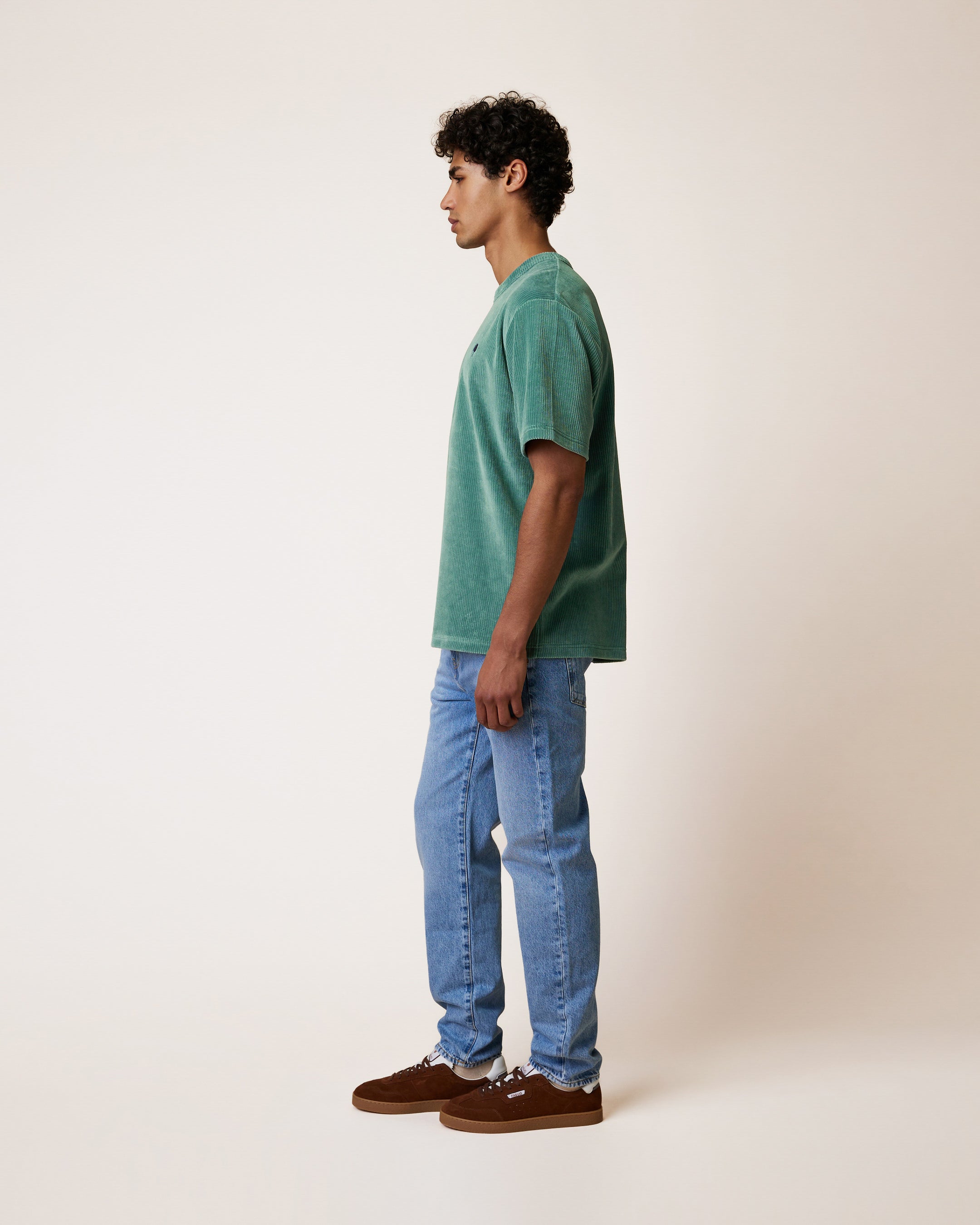 faguo-lugny-t-shirt-velours-vert-coton-recycl image 6